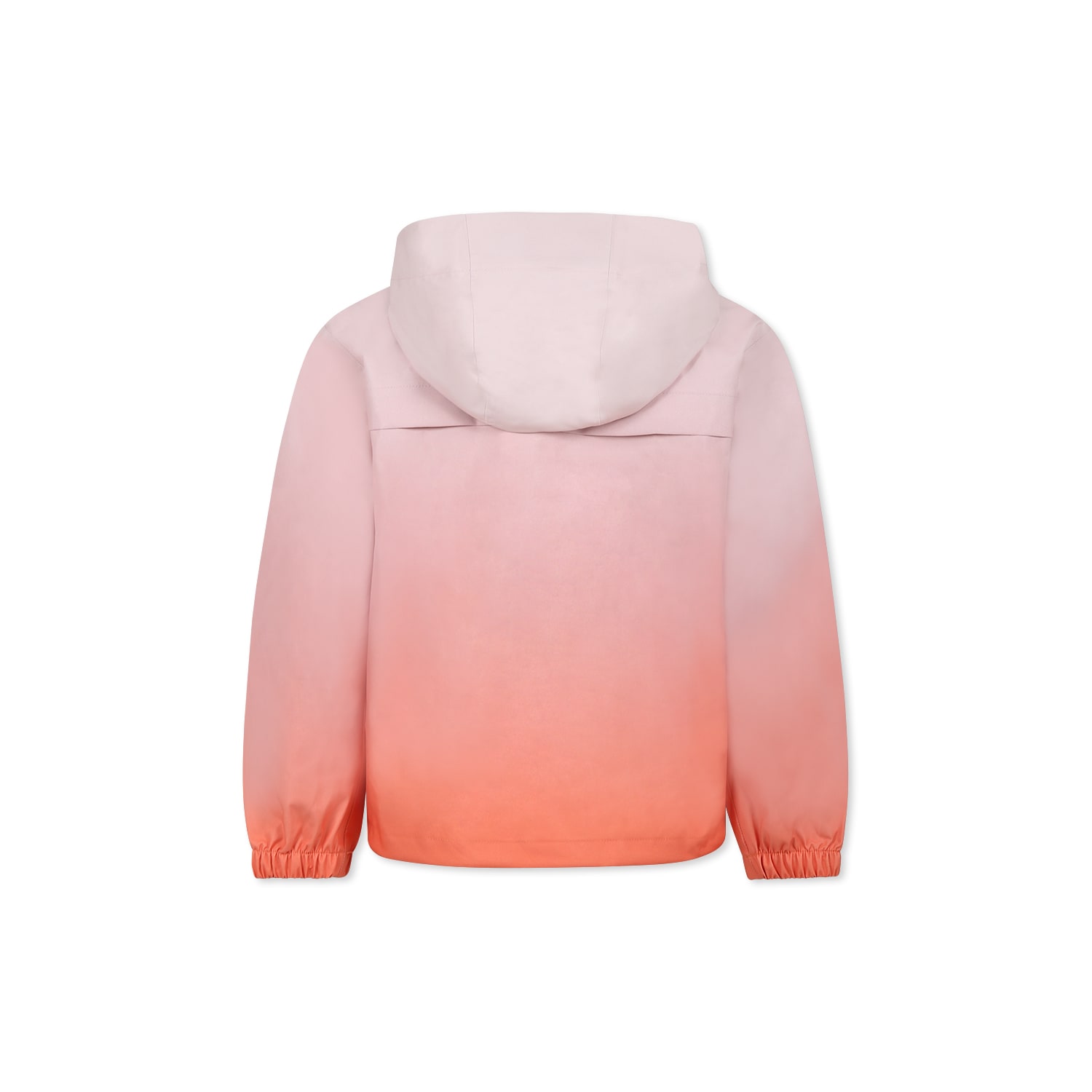 Molo Pink Windbreaker Jacket For Girl With Logo In Pink