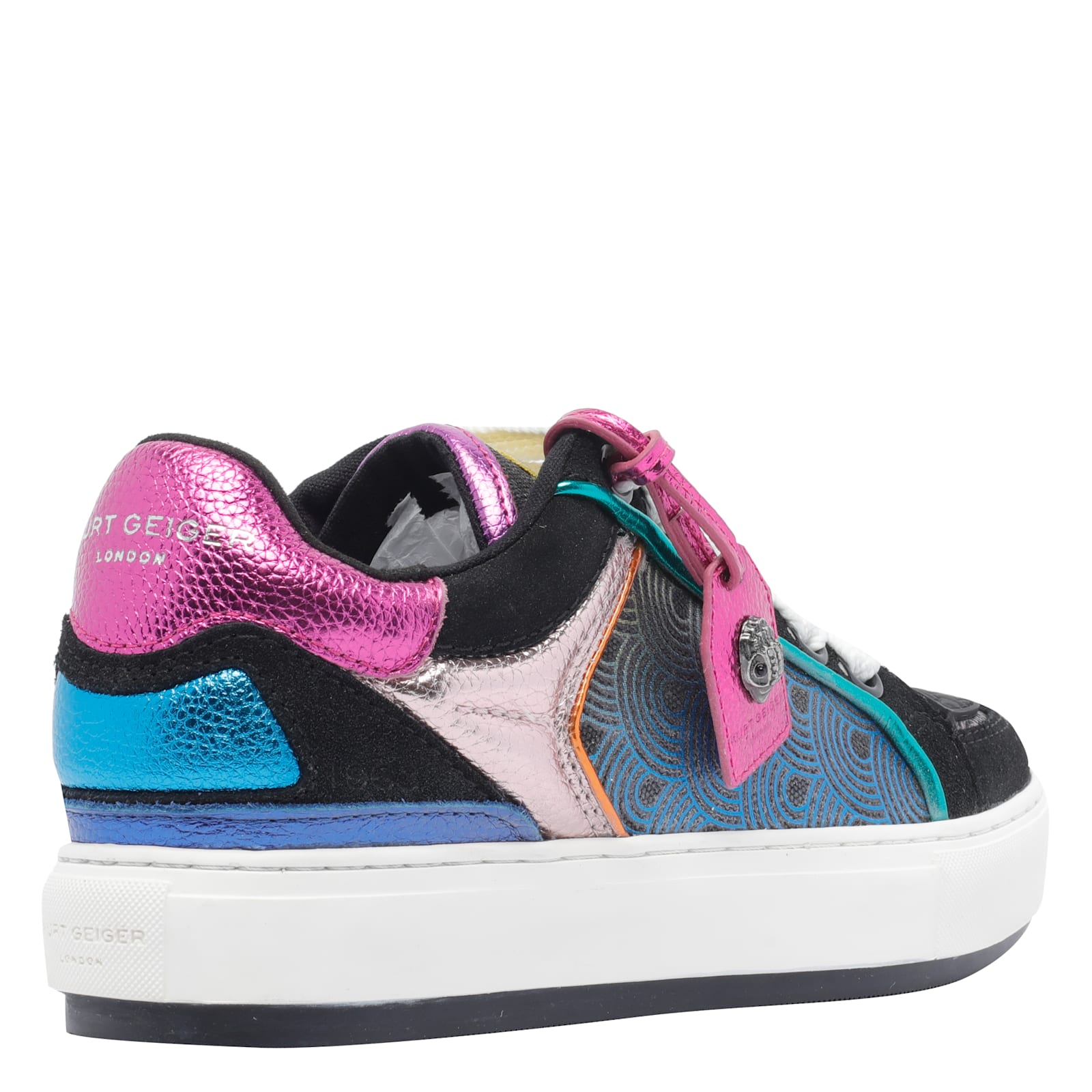 Kurt Geiger Southbank Tag Panelled Low-top Sneakers In Multi