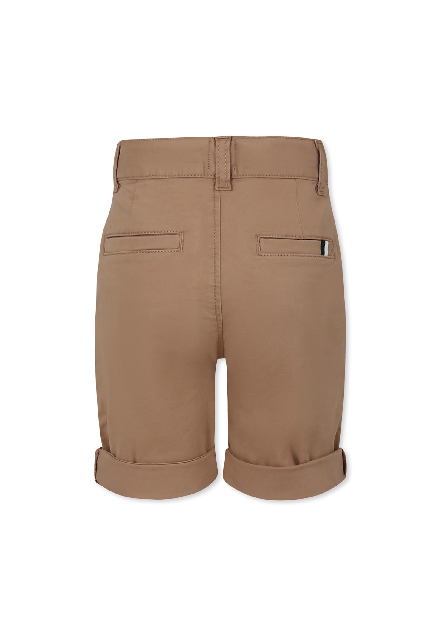 Hugo Boss Beige Shorts For Boy With Logo In Beige