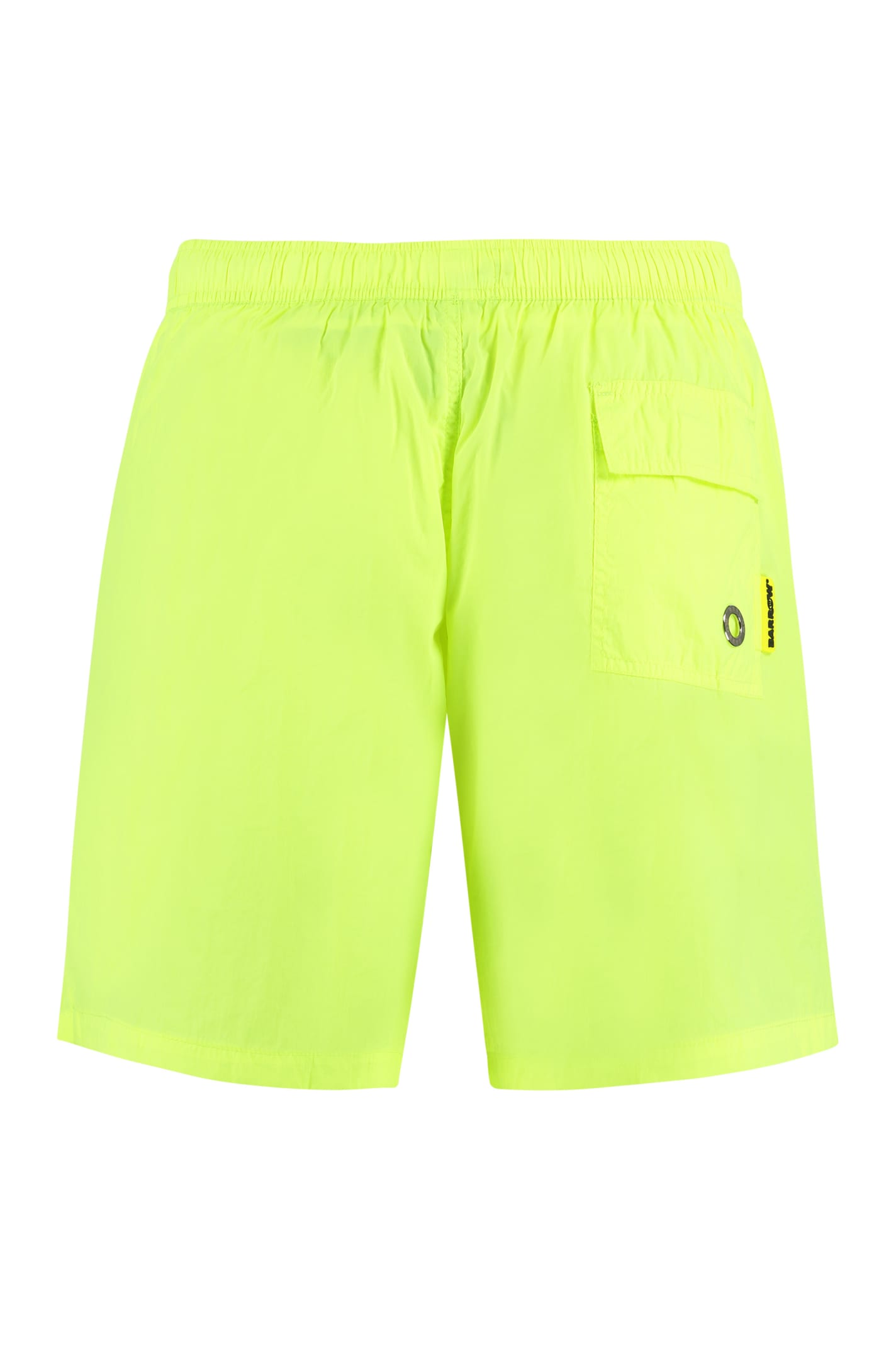 Shop Barrow Nylon Swim Shorts In Yellow