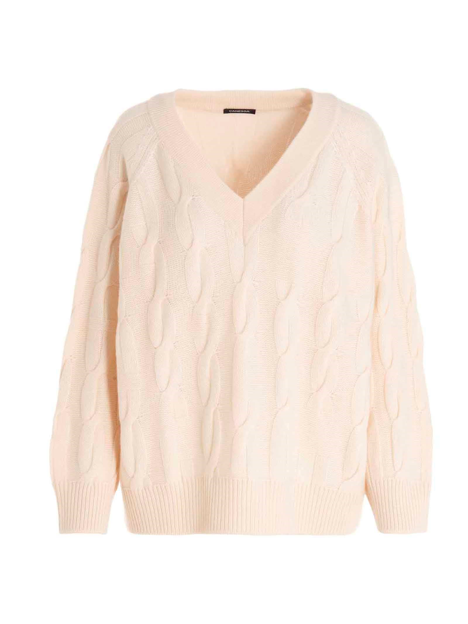 Canessa Braided Cashmere Sweater