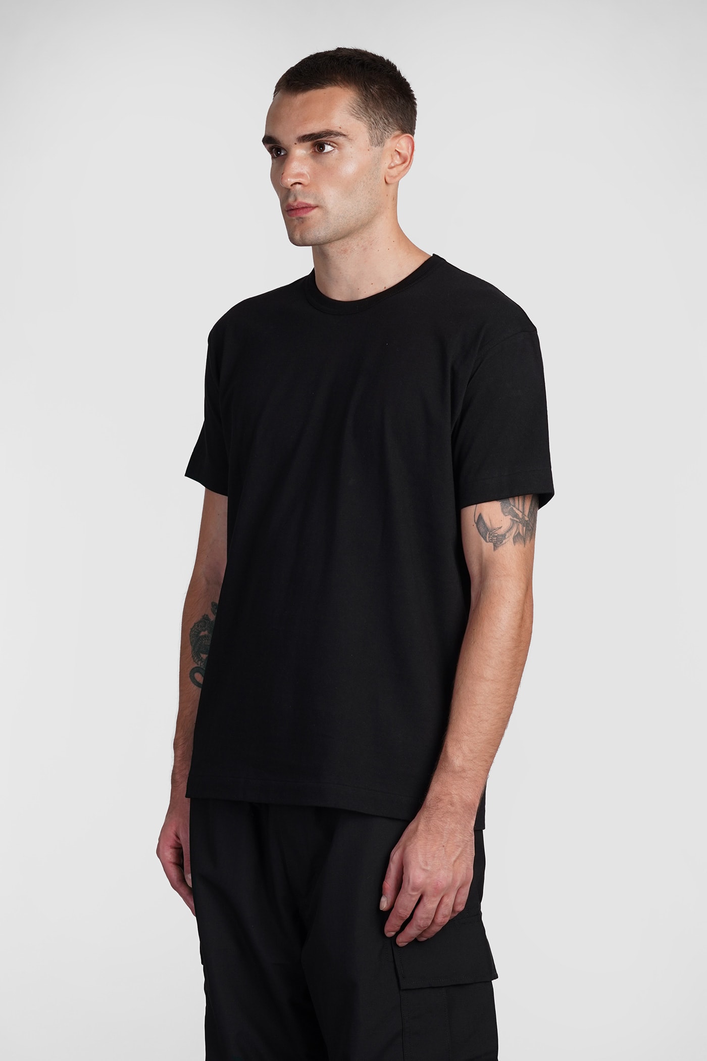 Comme Des Garçons Play T-shirt In Black Cotton In Black