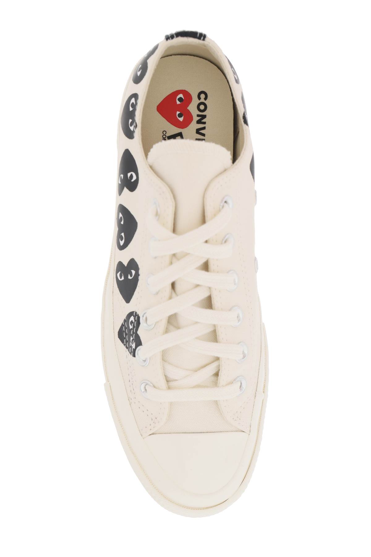 Shop Comme Des Garçons Play Multi Heart Converse X Comme Des Gar S Play Low-top Sneakers