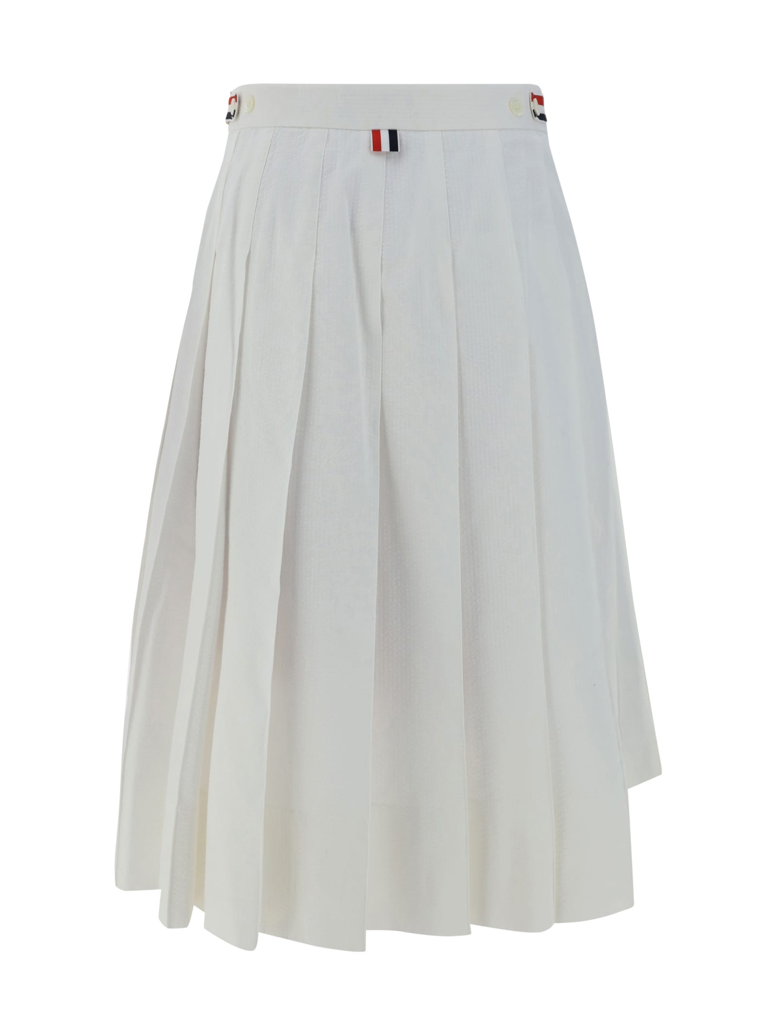 Shop Thom Browne Skirt In White