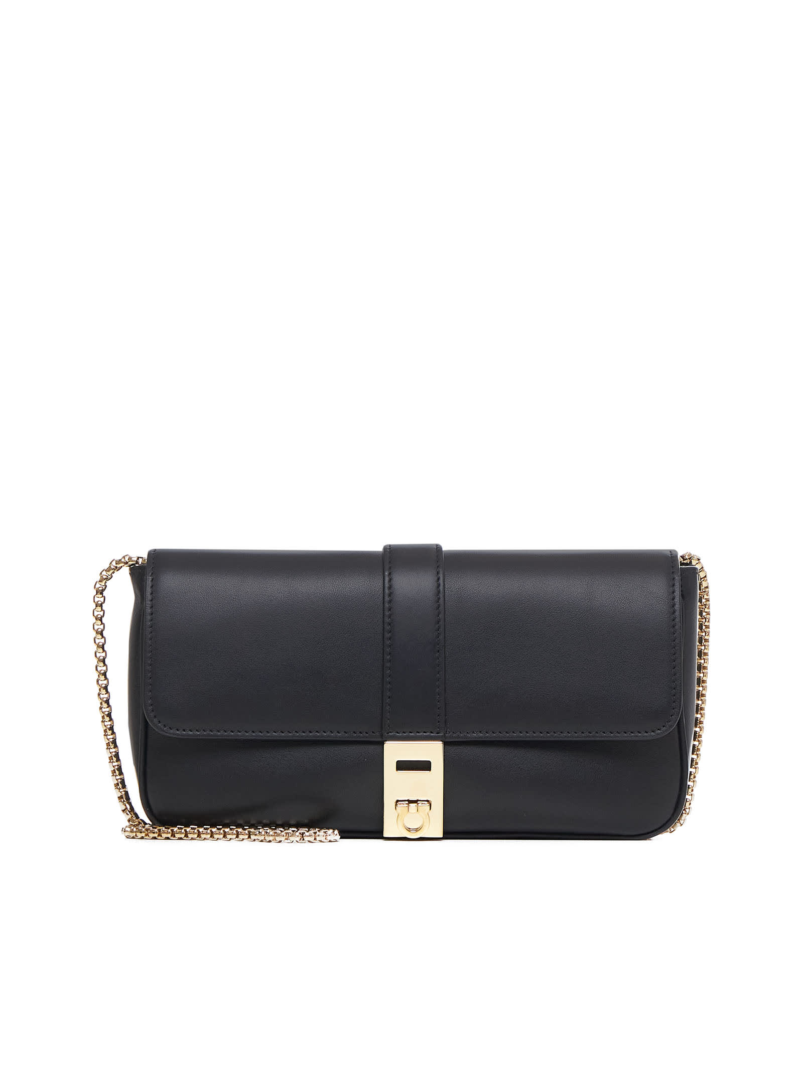 Shop Ferragamo Shoulder Bag In Nero || Nero || Nero