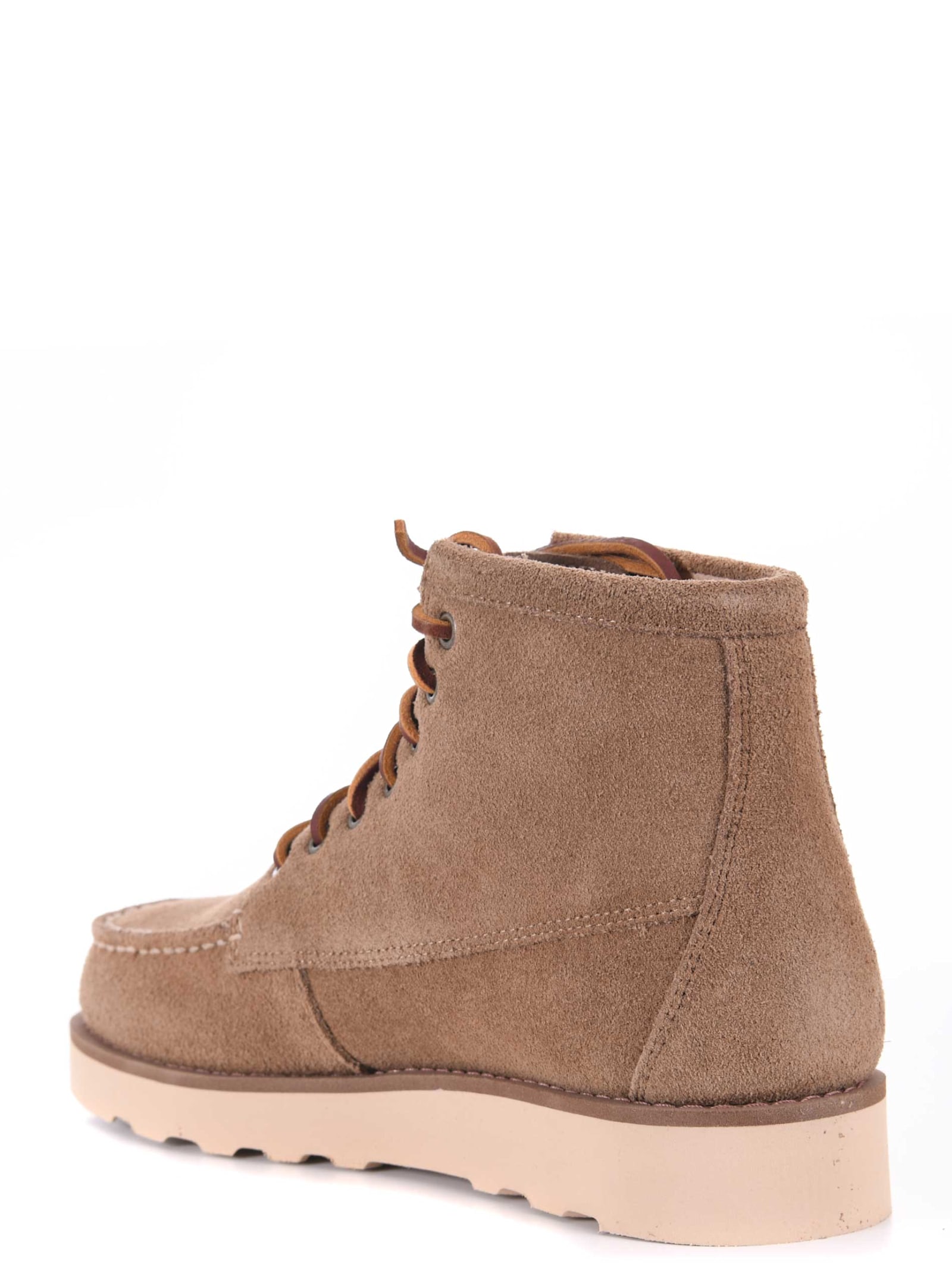 Shop Sebago Suede Boots In Beige