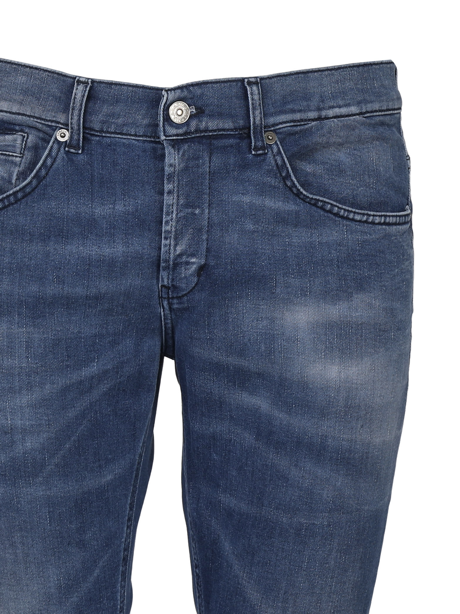 Shop Dondup Jeans George In Cotton In Blue