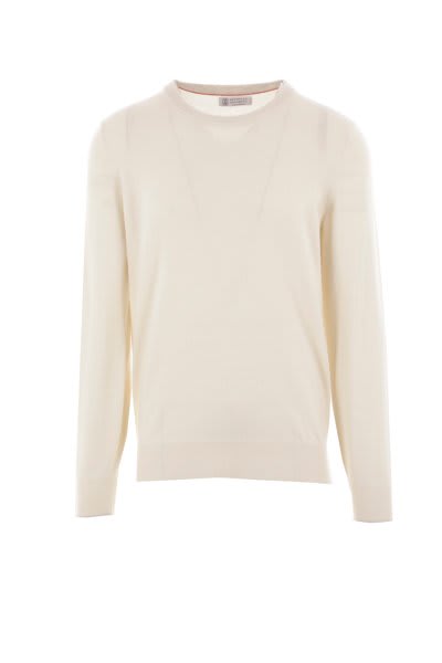 Shop Brunello Cucinelli Crewneck Knitted Jumper