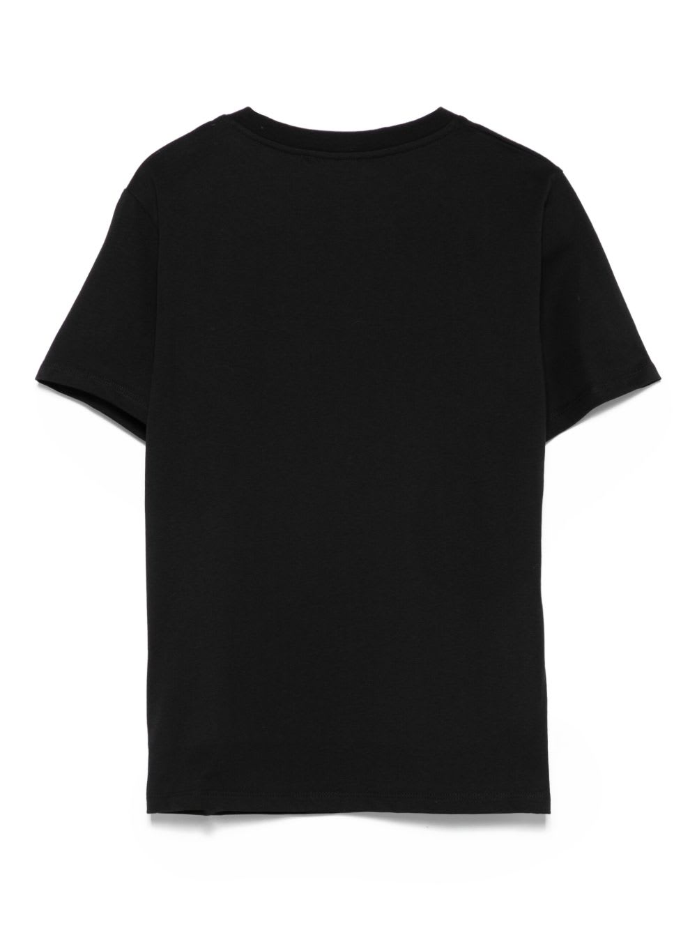Balmain Kids T-shirt With Buttons And Logo Print In Black