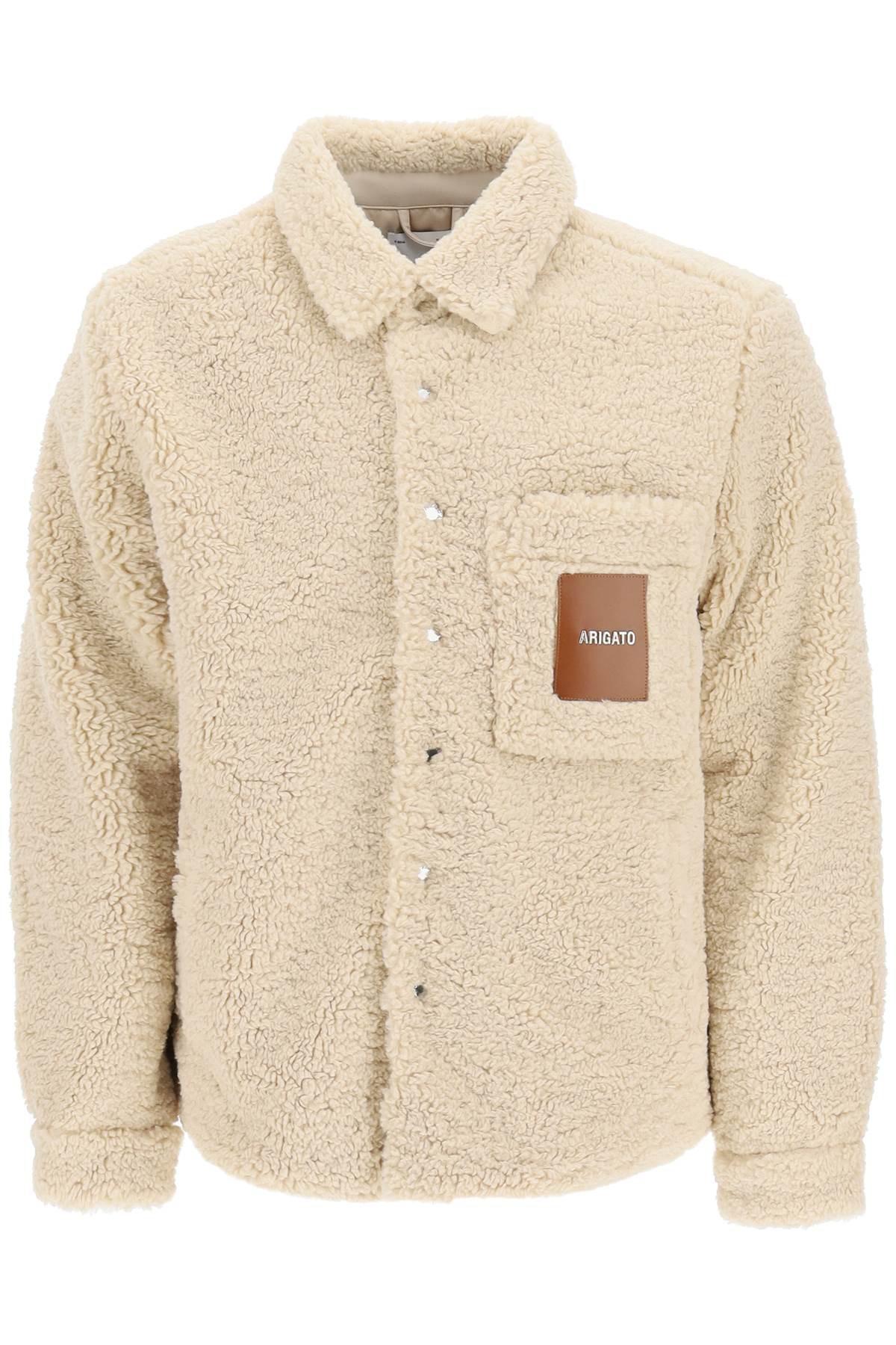 Axel Arigato aspen Teddy Overshirt With Logo Patch