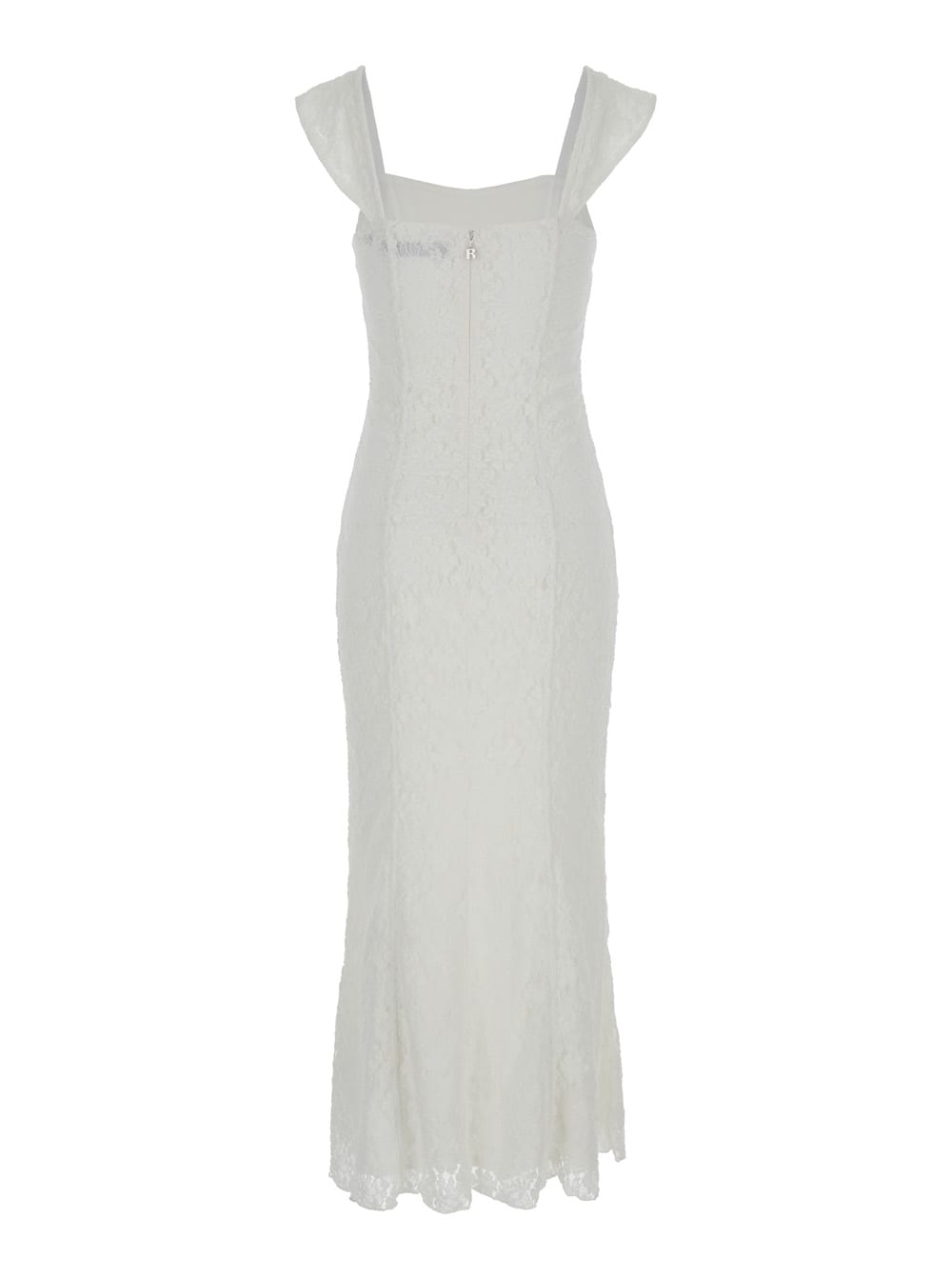 Shop Rotate Birger Christensen Lace Wide Strap Dress In White