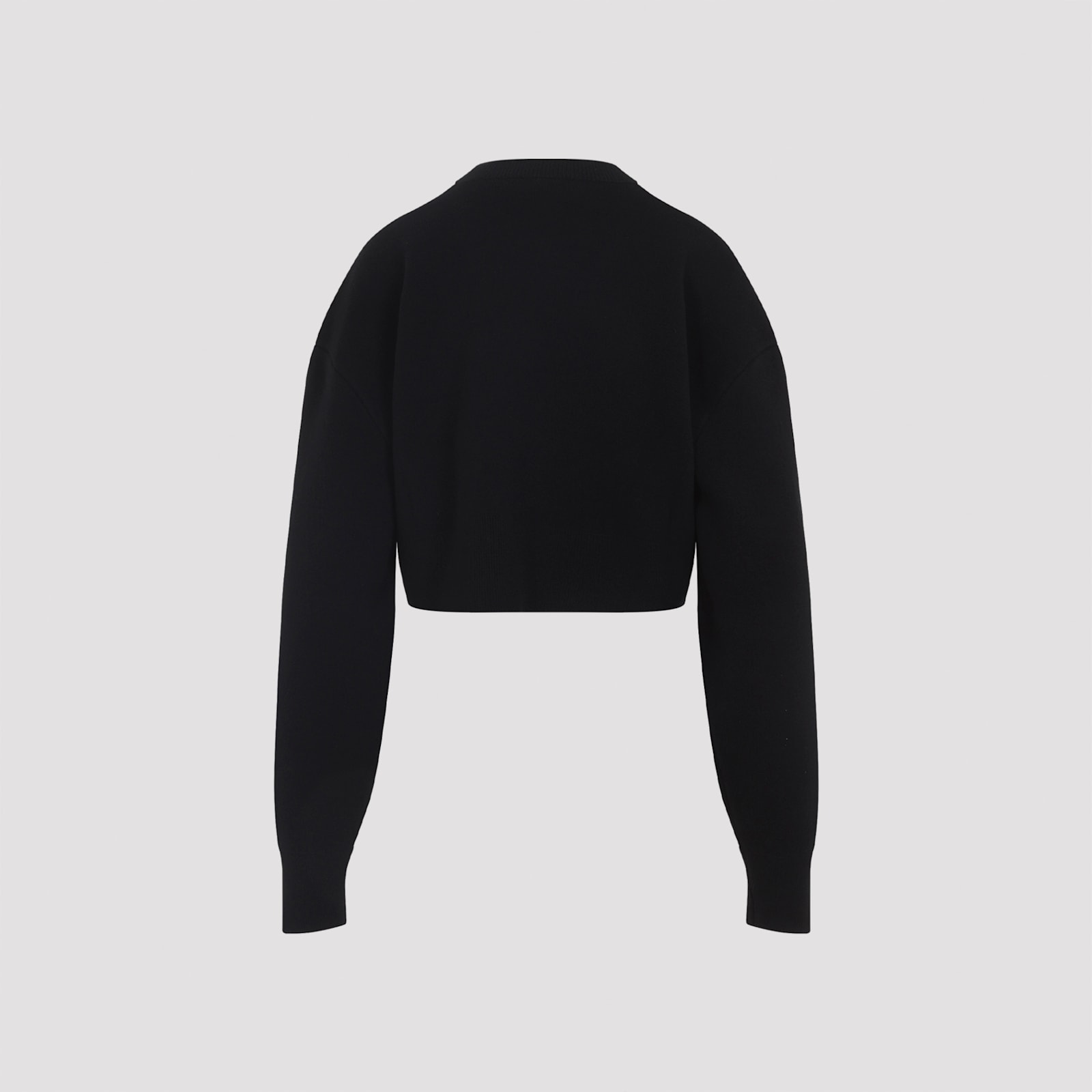 Tom Ford Knitted Sweater In Wool And Cashmere Blend In Black