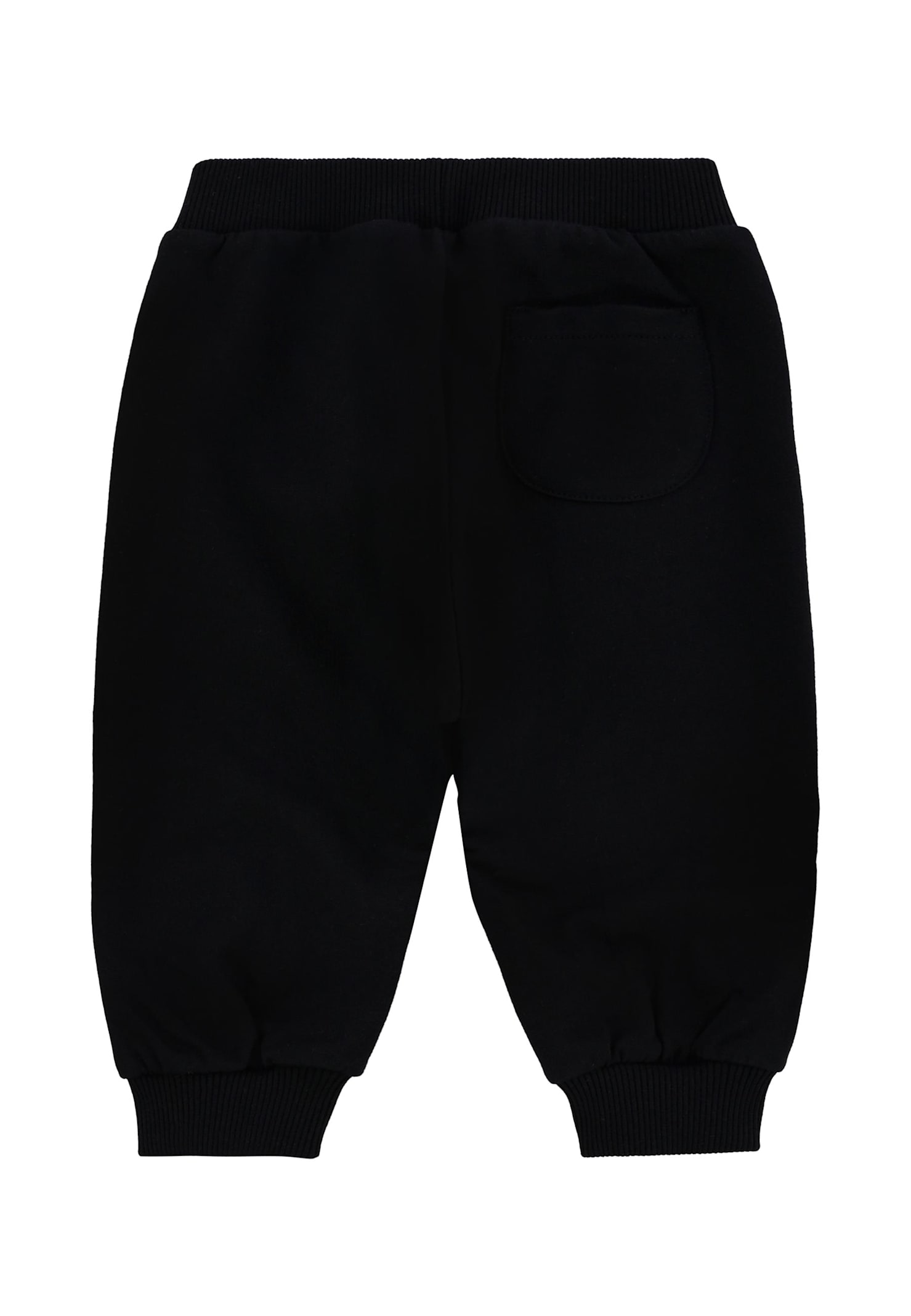 Moschino Blue Trousers For Babykids With Teddy Bear In Black