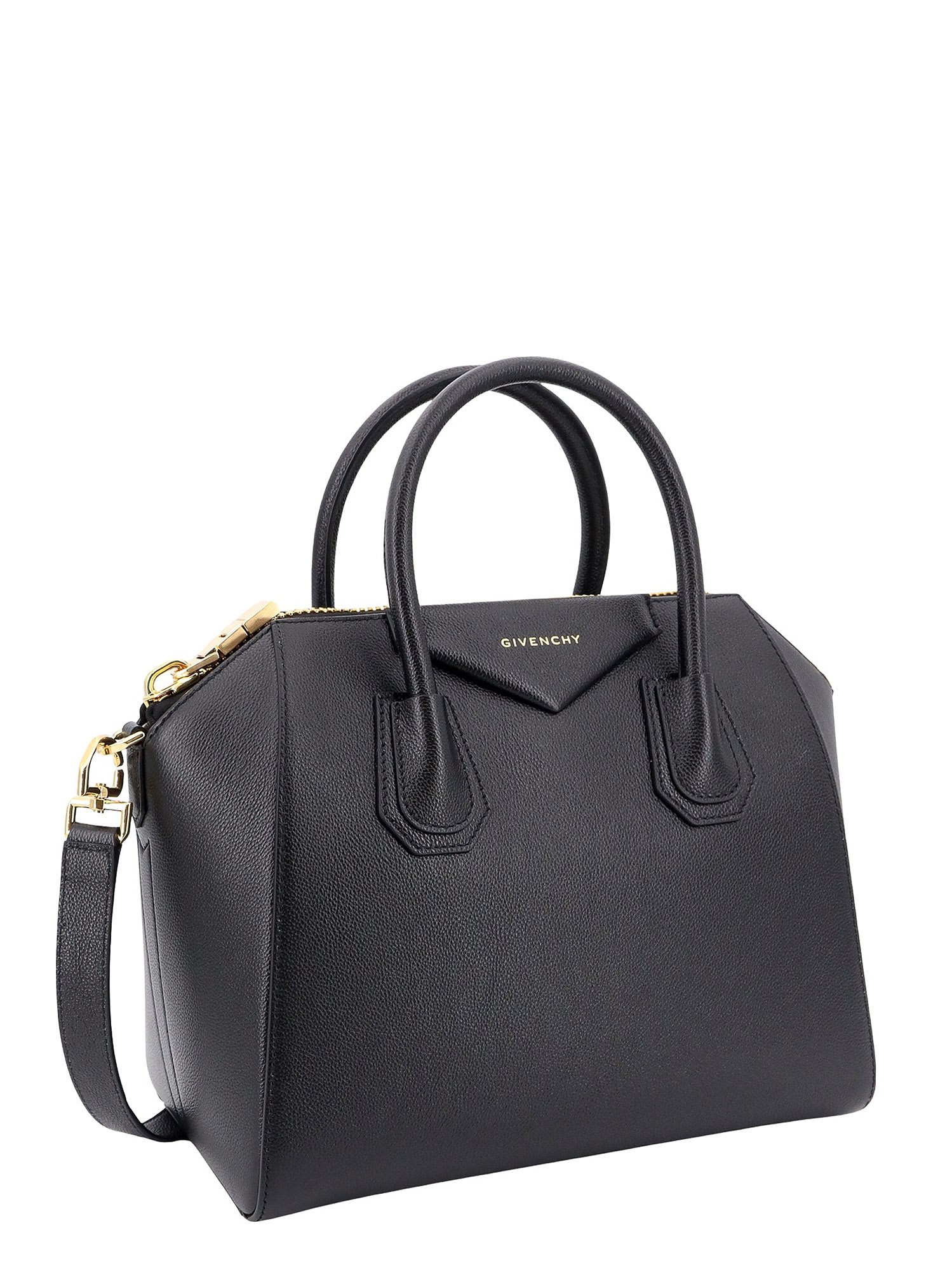 Givenchy Small Structured Handbag With Removable Shoulder Strap In Black