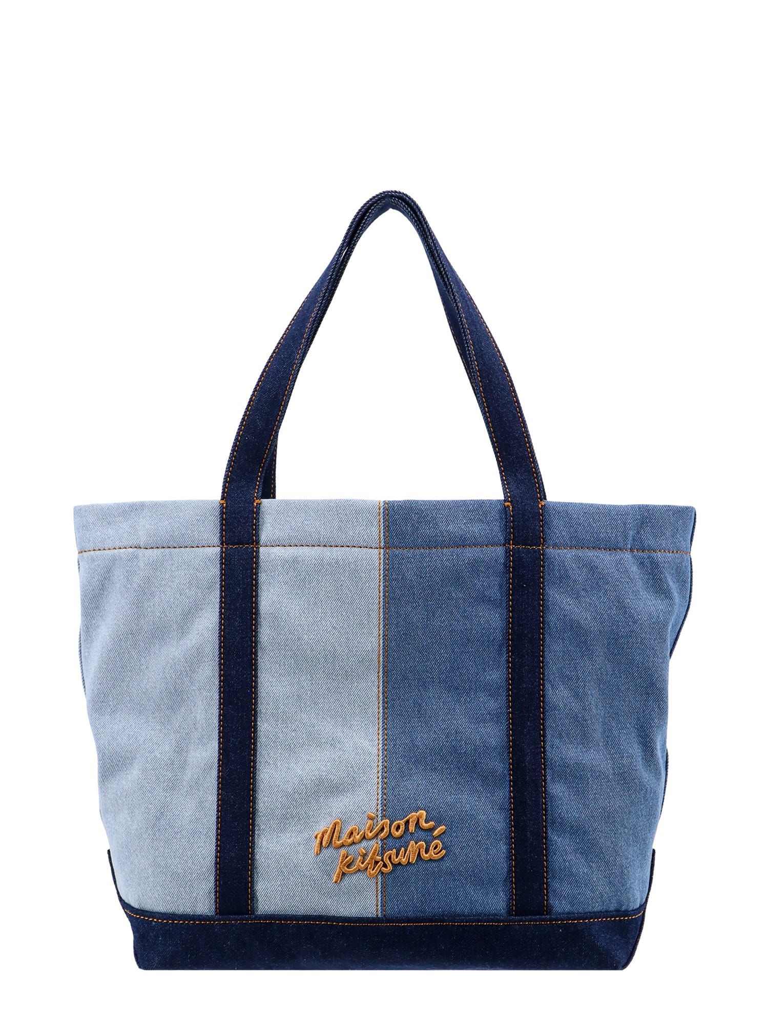 Shop Maison Kitsuné Shoulder Bag In Blue