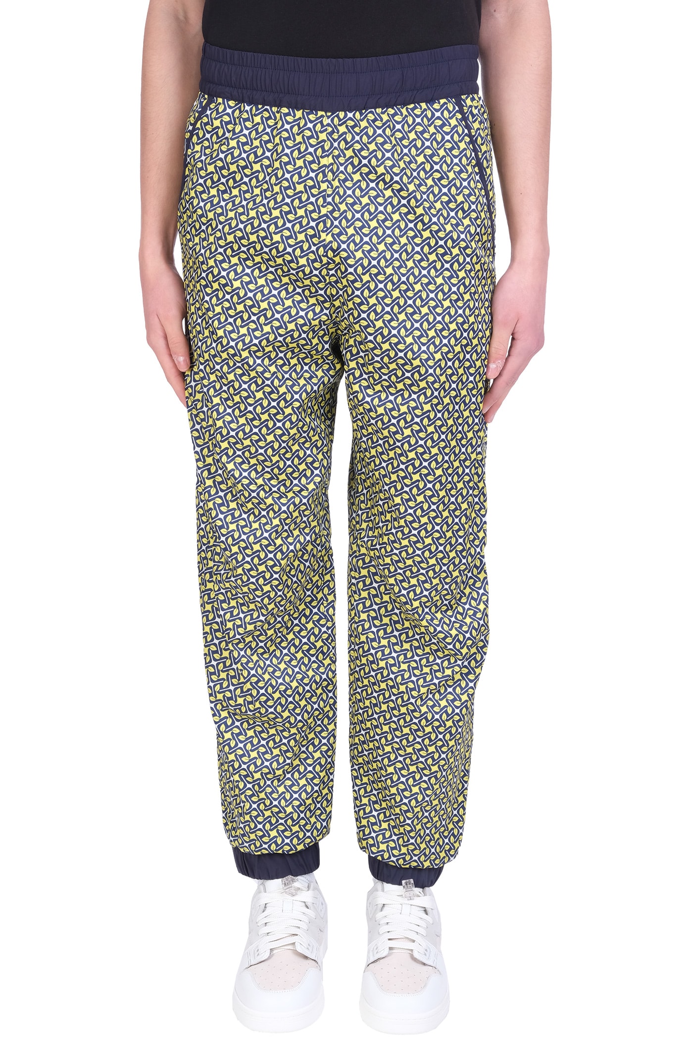 Moncler Grenoble Pants In Blue Synthetic Fibers