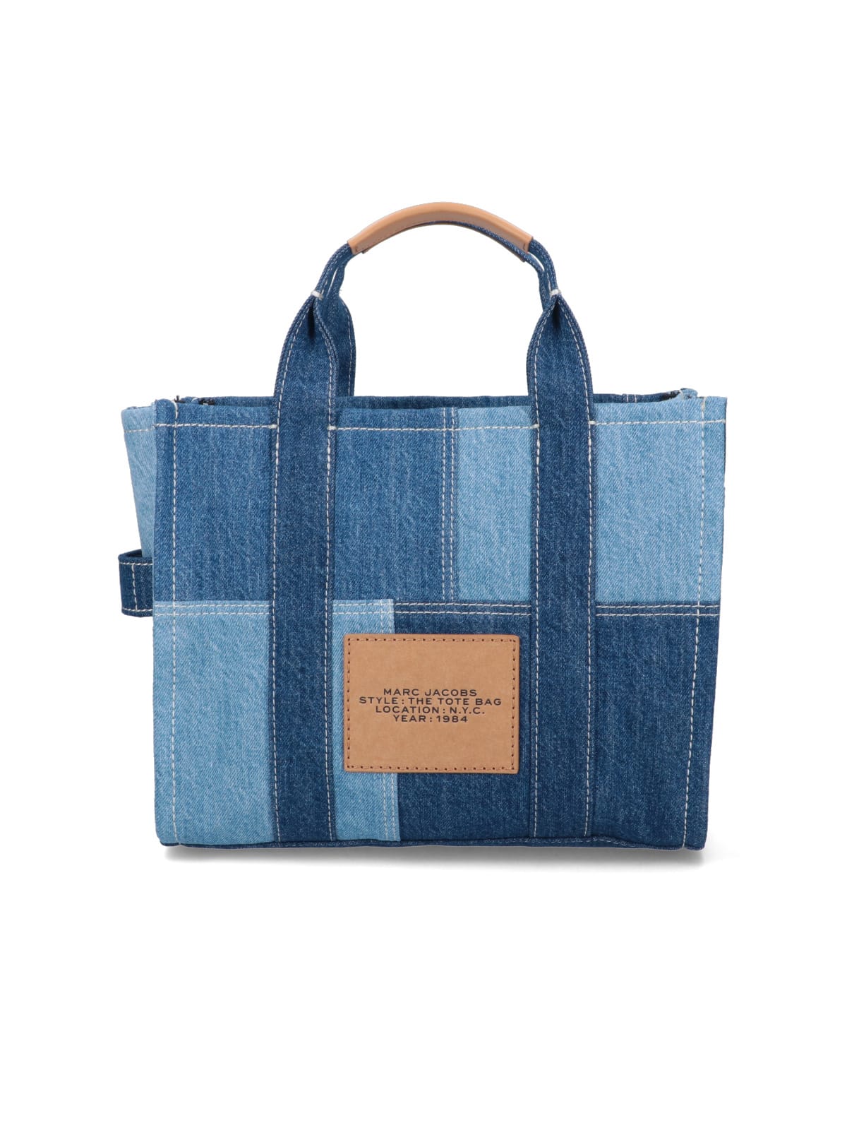 Marc Jacobs The Denim Tote Midi Bag In Blue