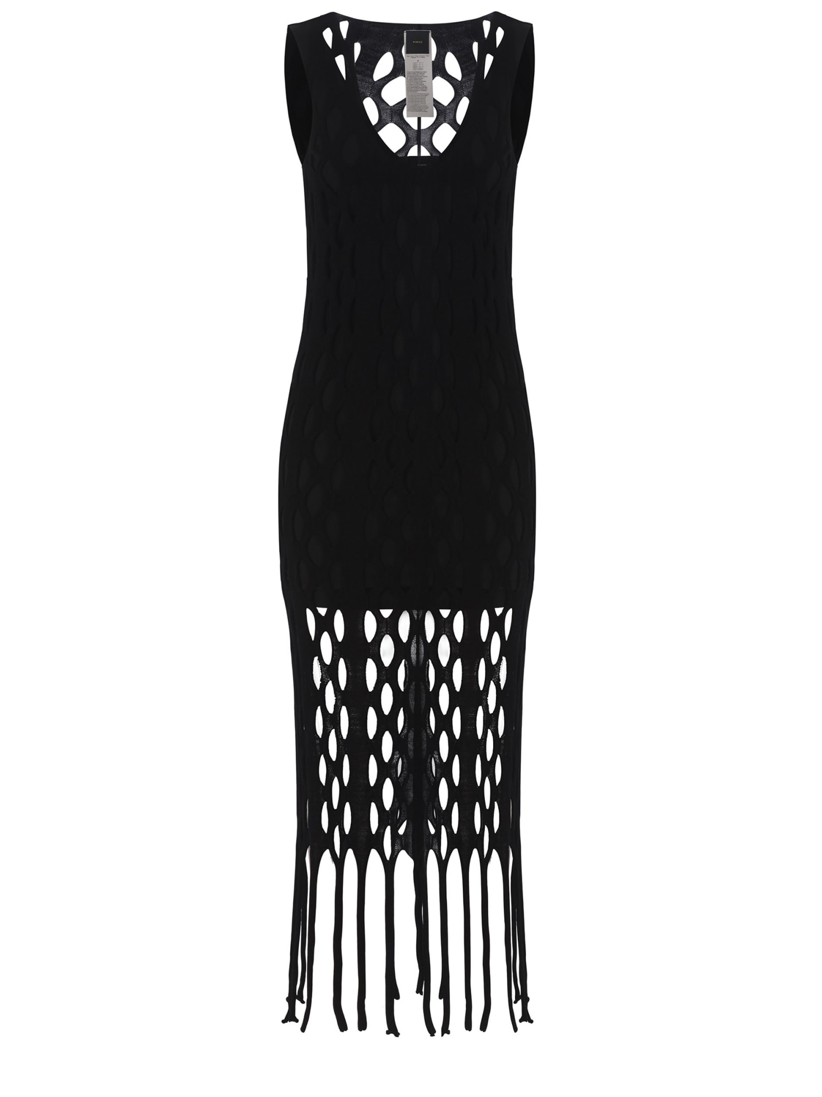 Shop Pinko Dress  Killbill Made Of Knitted In Black