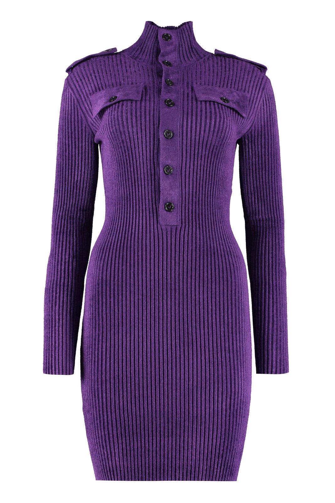 Ribbed Knit Mini Dress