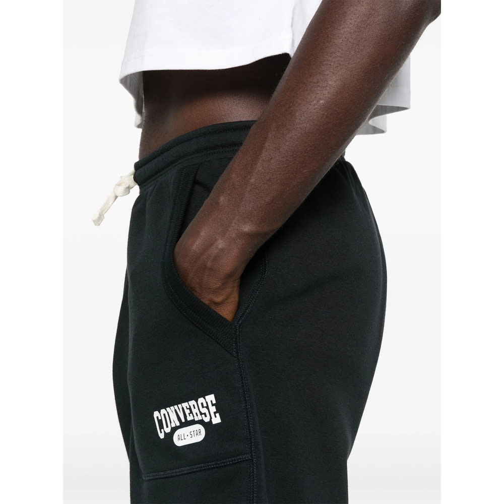 Converse Logo-print Track Shorts In Black