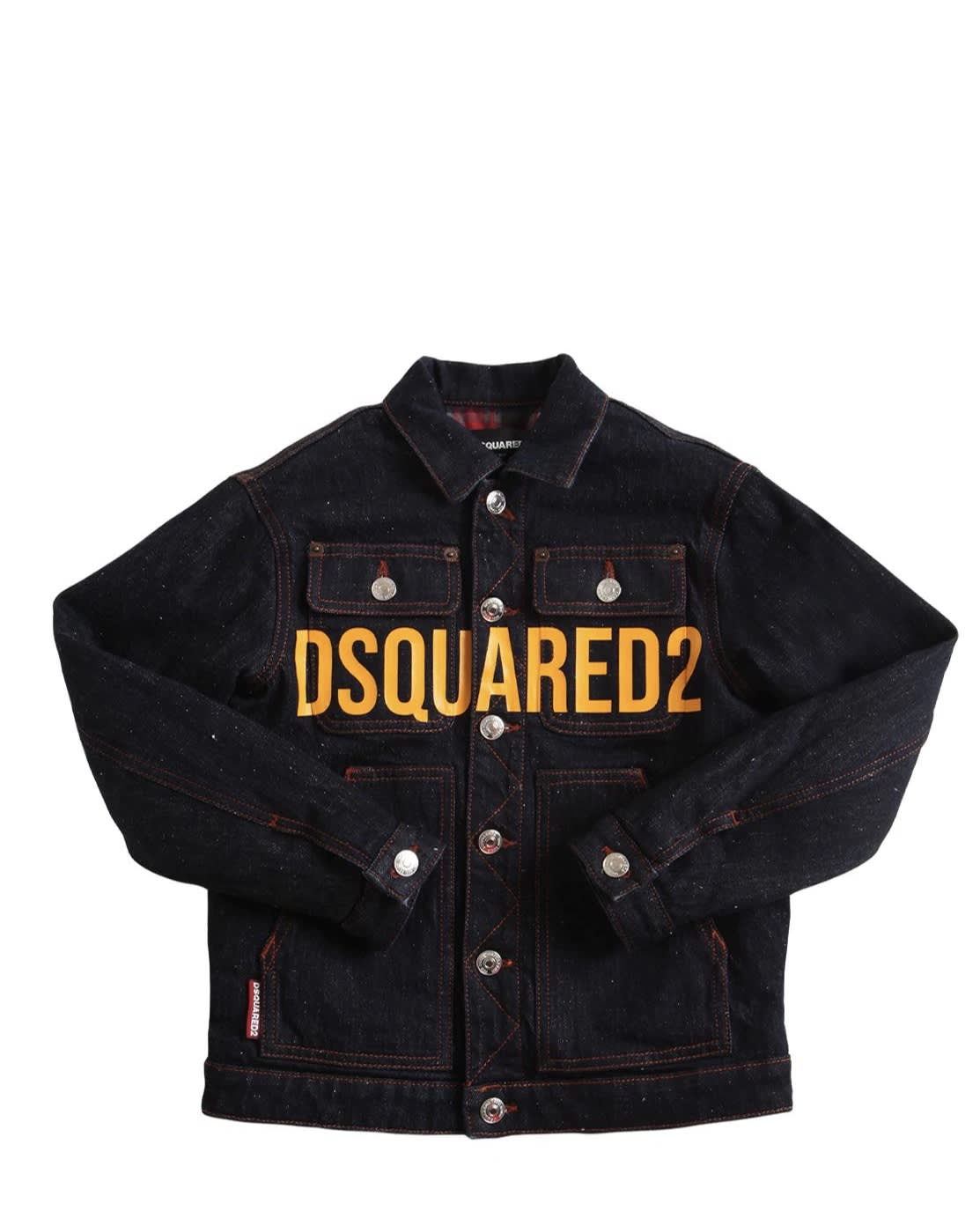 Dsquared2 Denim Jacket With Print