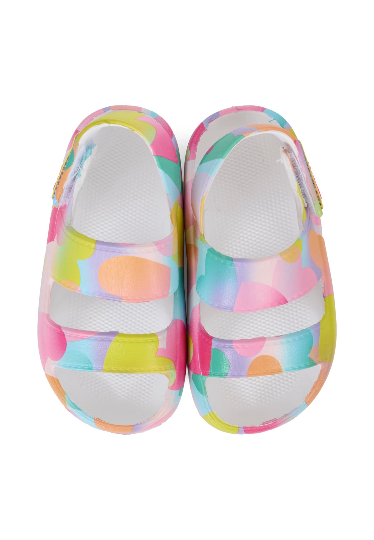 Billieblush Multicolor Sandals For Girl With Hearts In Multi