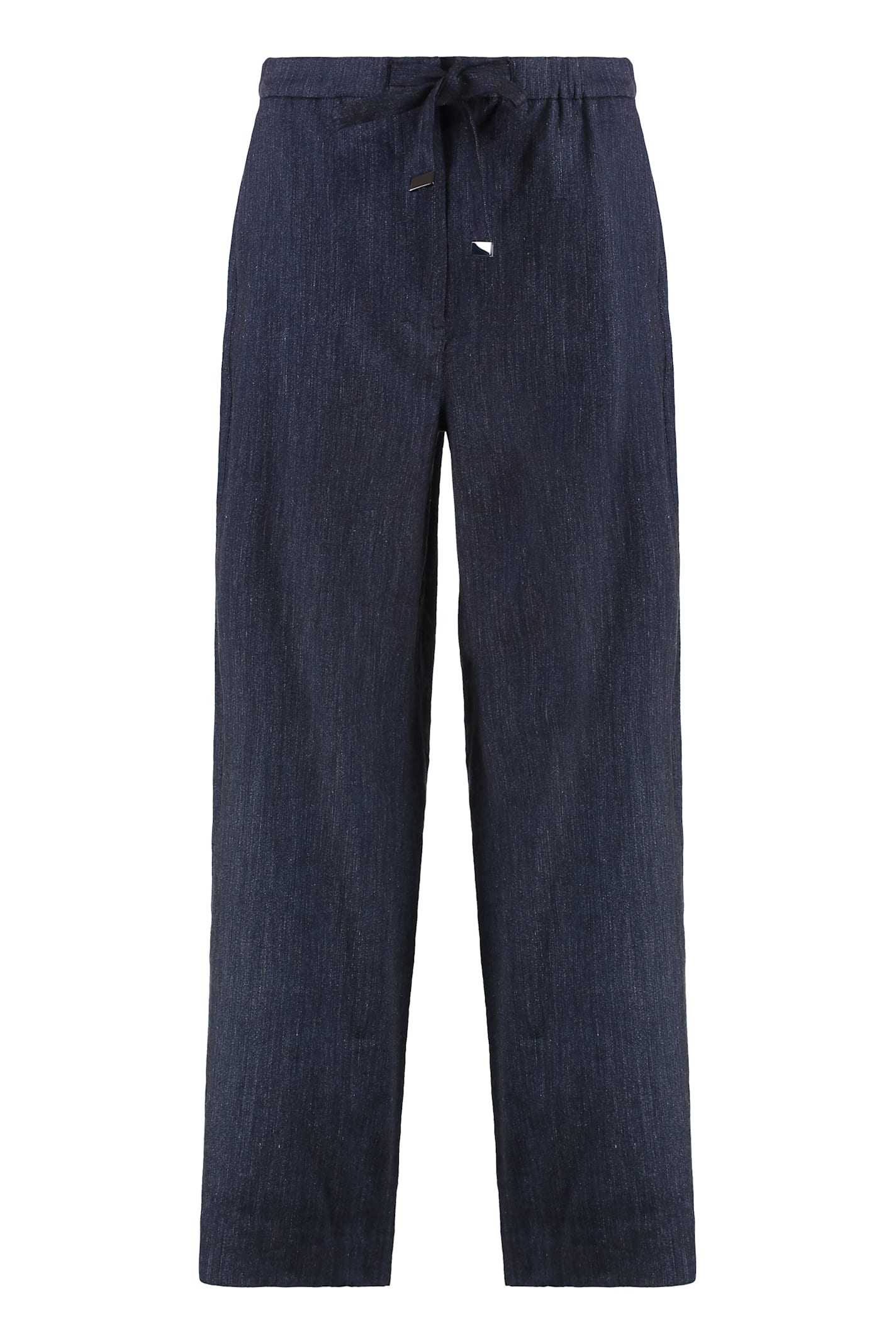 S Max Mara Women's Aris Linen Trousers In Denim