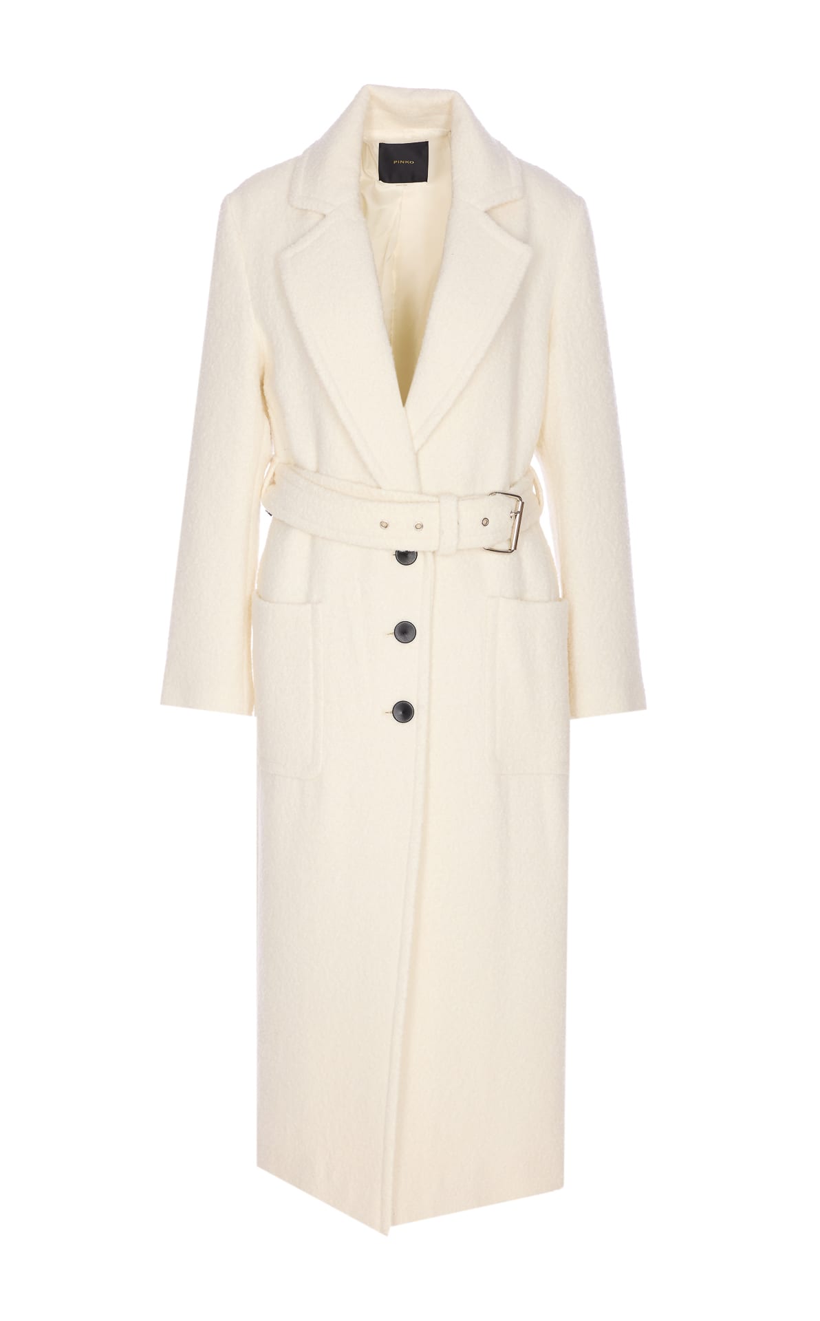 Pinko White Cerfoglio Coat In White
