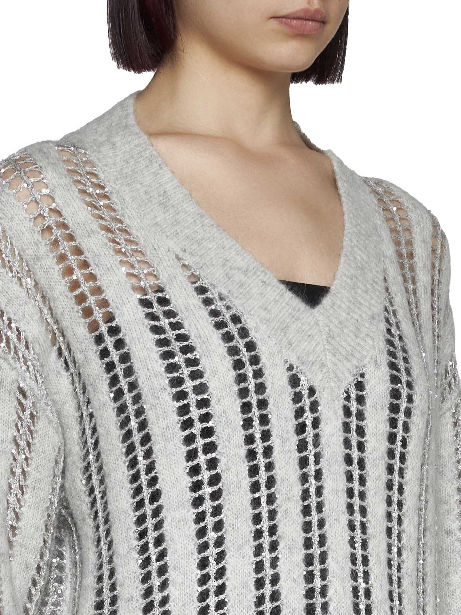 Shop Brunello Cucinelli Sweater In Grey