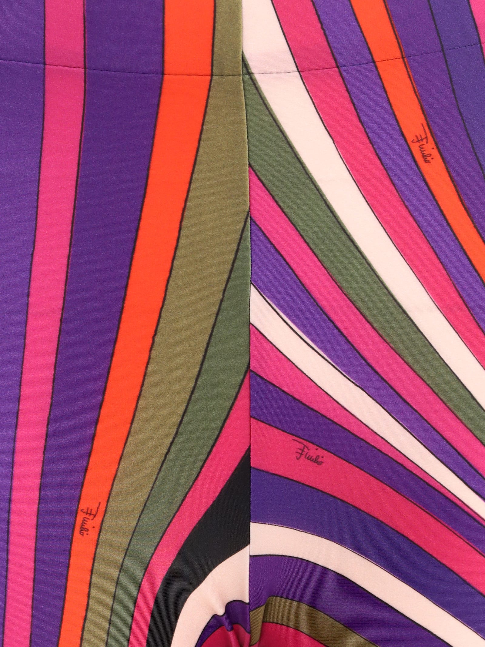 Pucci Leggings With Marmo Print In Pink