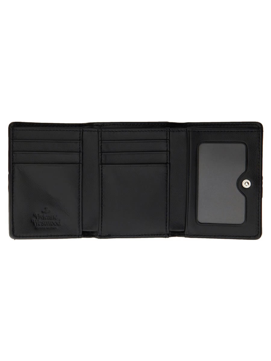 Shop Vivienne Westwood Small Frame Wallet In Black