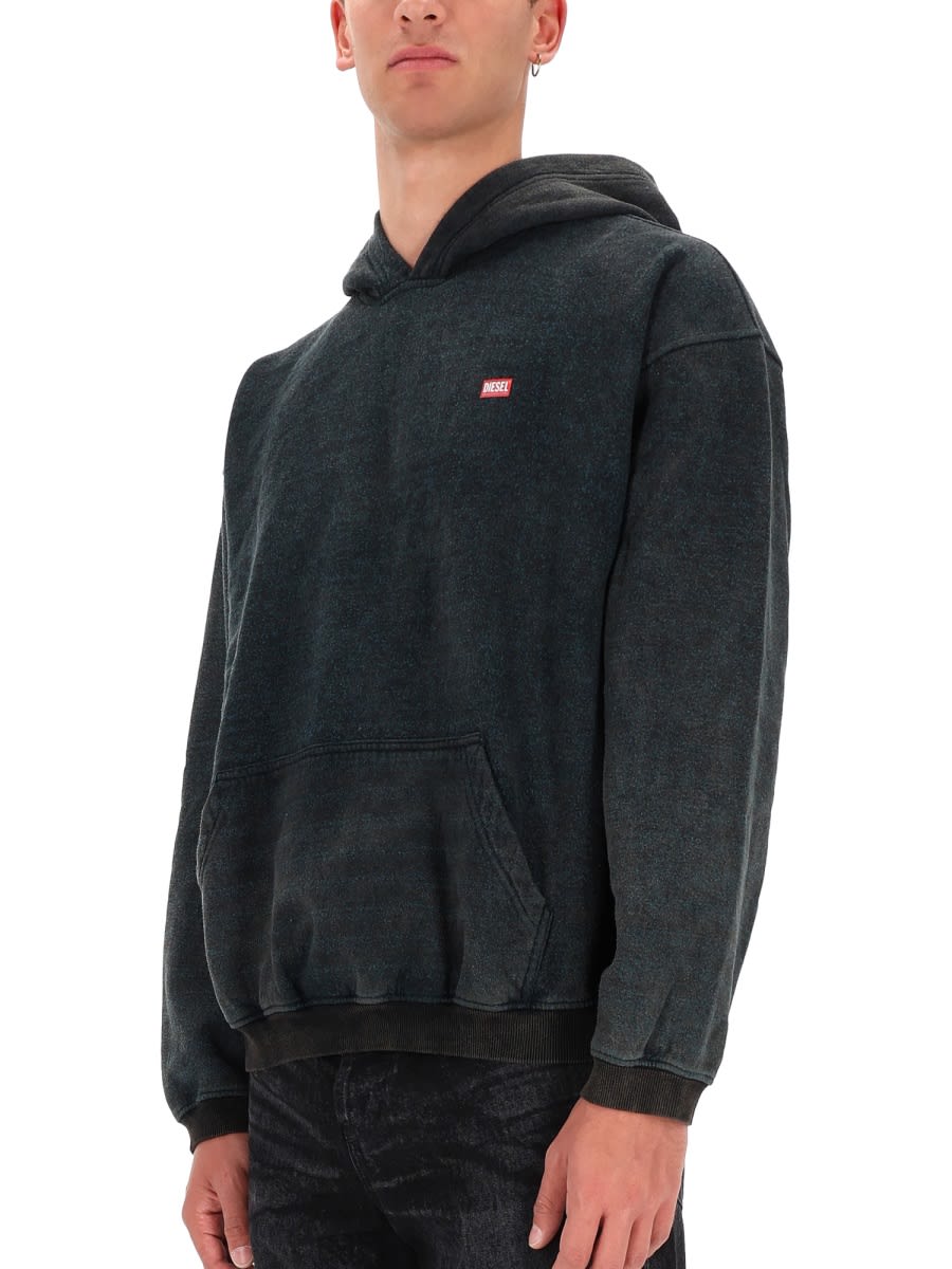 Diesel S-kai Sweatshirt In Black
