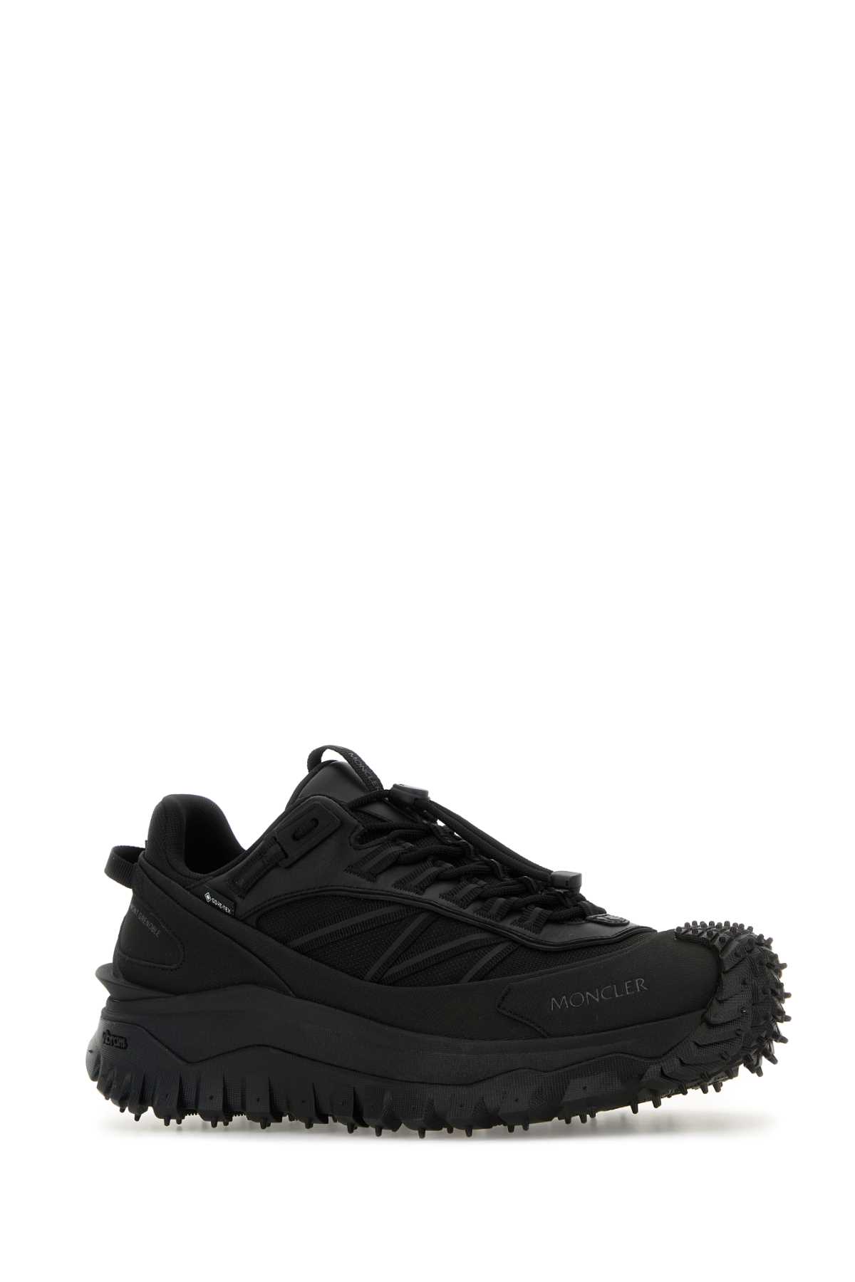 Moncler Men Trailgrip Gtx Mesh And Leather Sneakers In Multi