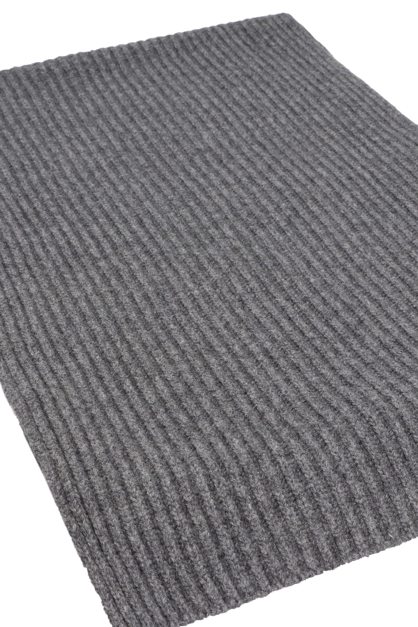 Shop Jil Sander Wool Scarf In Grey