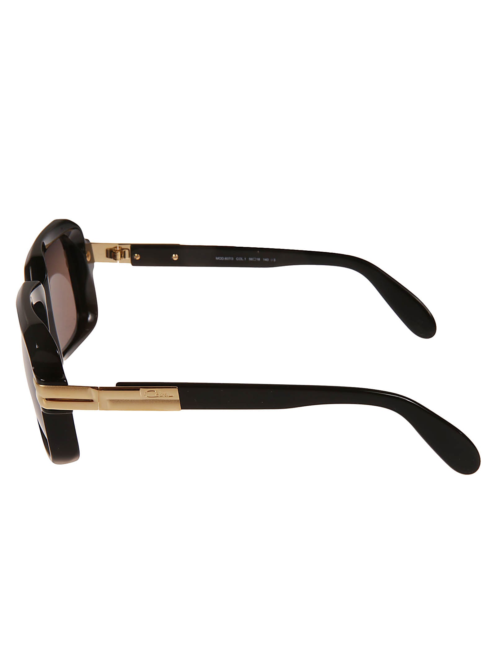 Cazal Square Frame Sunglasses In Black/gold