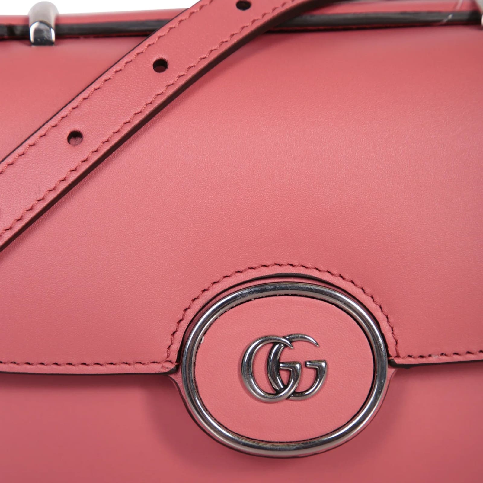 Shop Gucci Petite Gg Mini Shoulder Bag In Pink