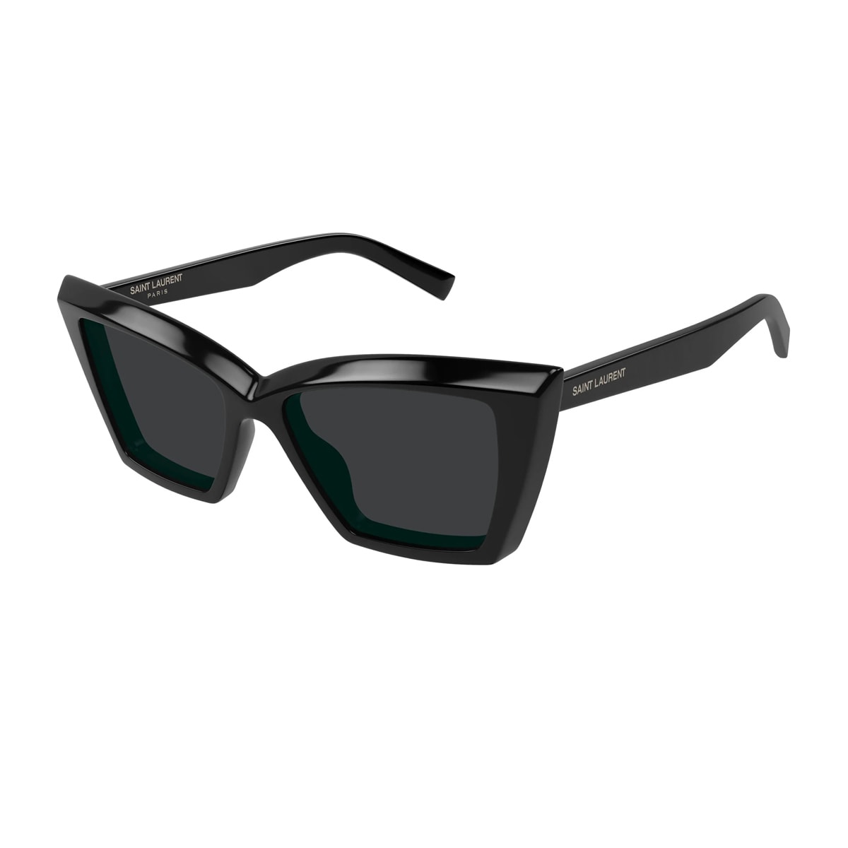 Saint Laurent Sl 657 Brand Line New Wave 001 Black Sunglasses In Black