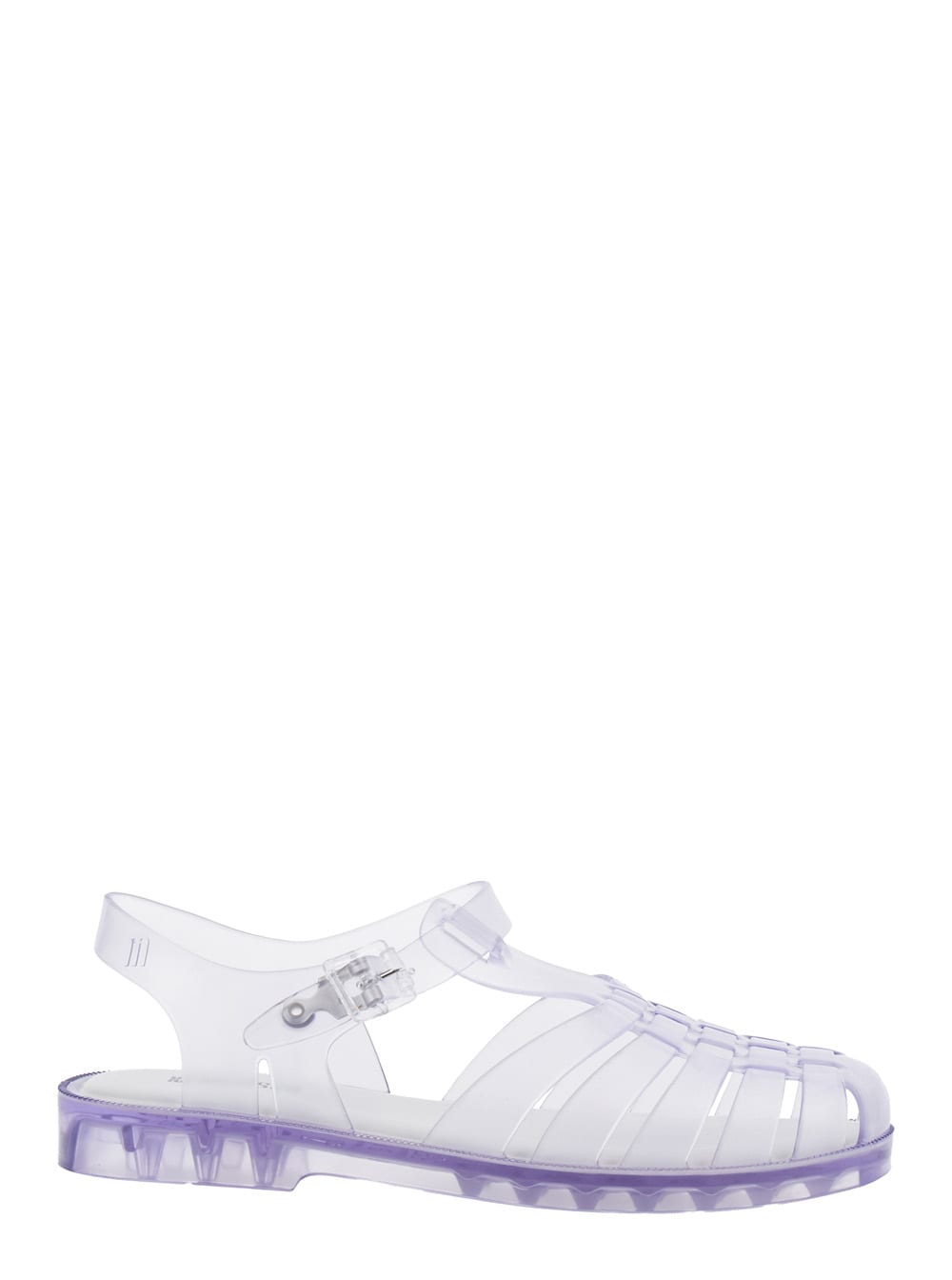MELISSA POSSESSION WHITE SANDALS WITH CAGE DESIGN AND ADJUSTABLE BUCKLE CLOSURE IN TECH FABRIC WOMAN