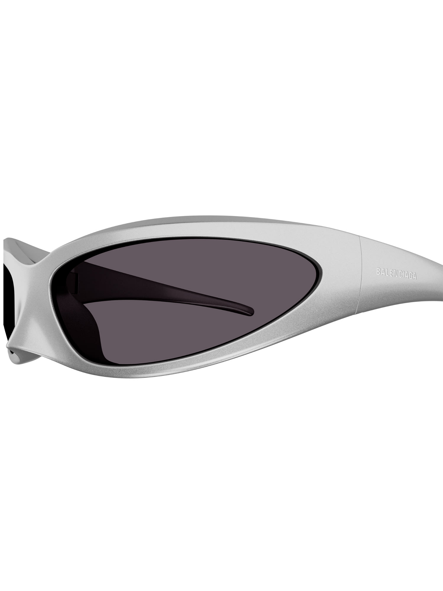 Shop Balenciaga Bb0251s Sunglasses In Silver Silver Grey