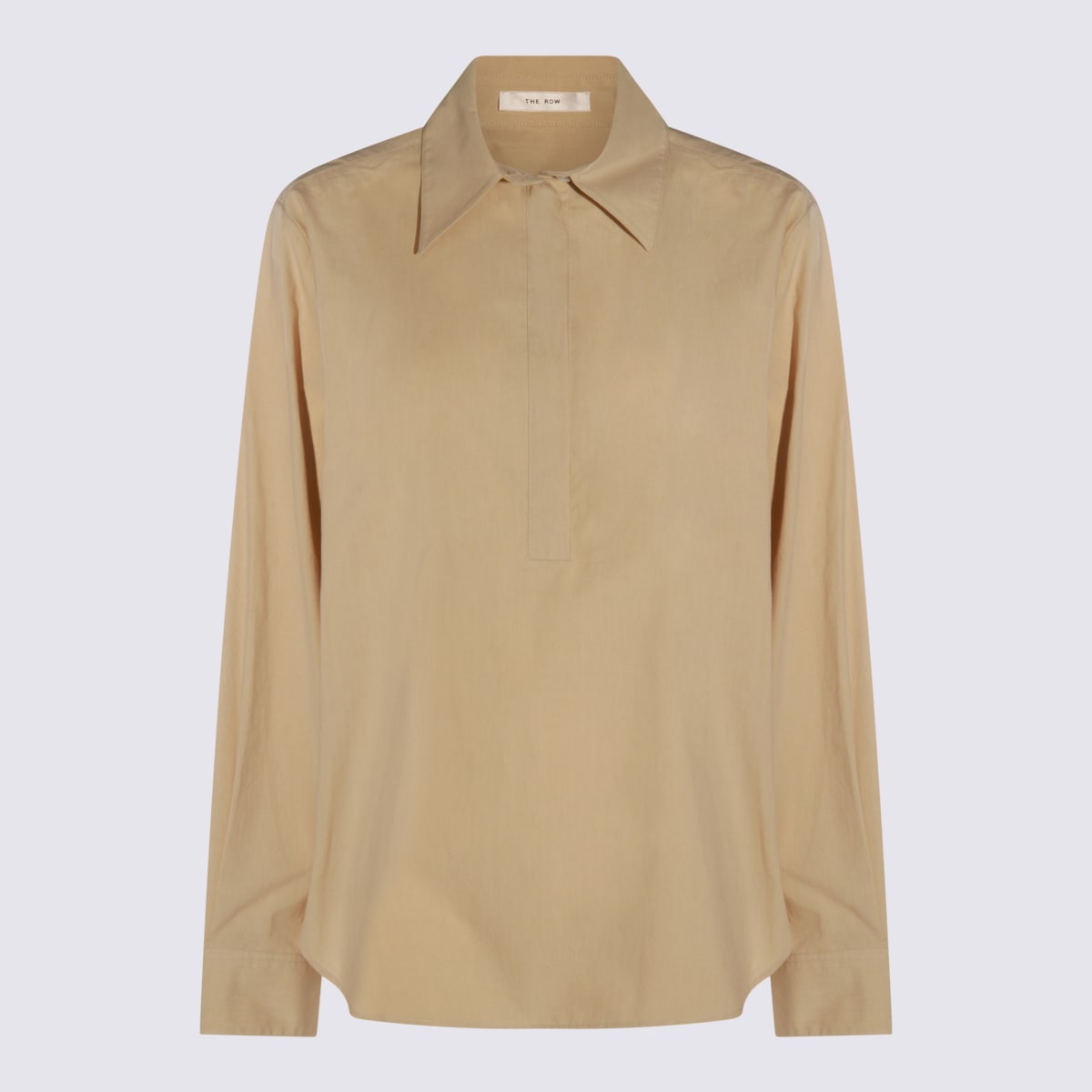 The Row Sand Cotton Shirt In Sand