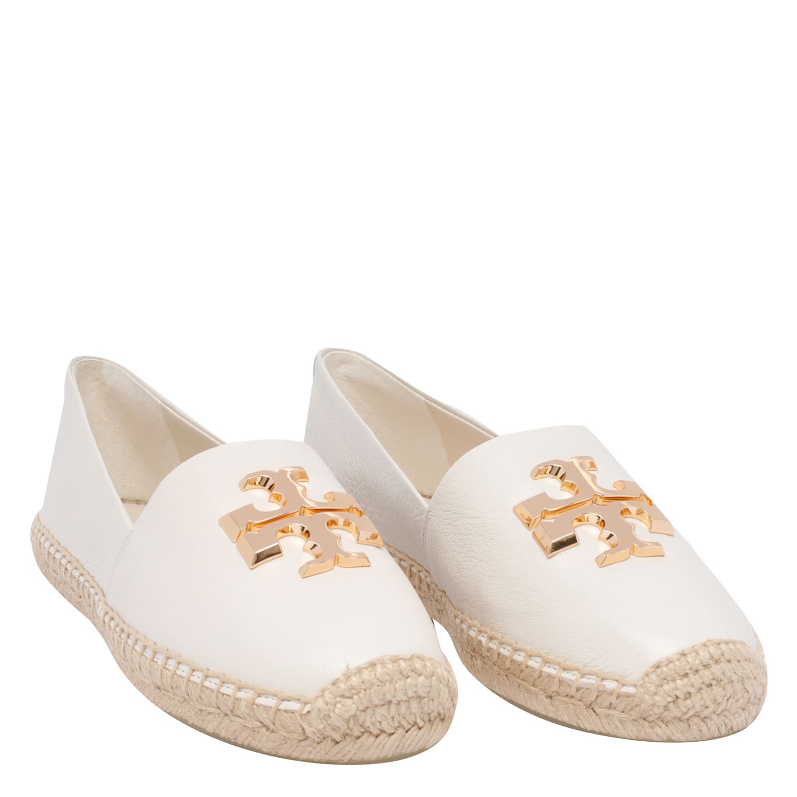 Tory Burch Eleanor Espadrilles In White