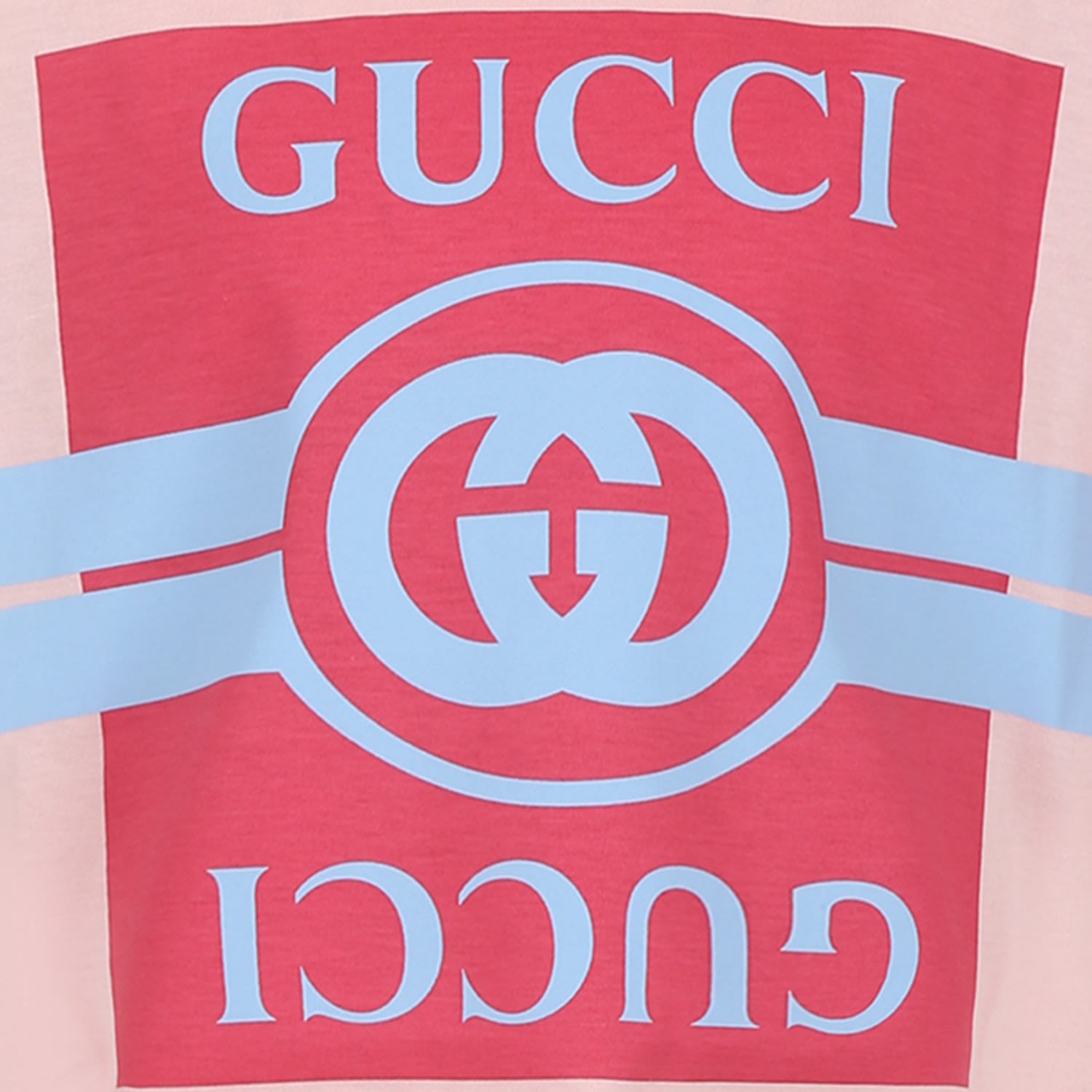 Shop Gucci Pink T-shirt For Girl With Double G