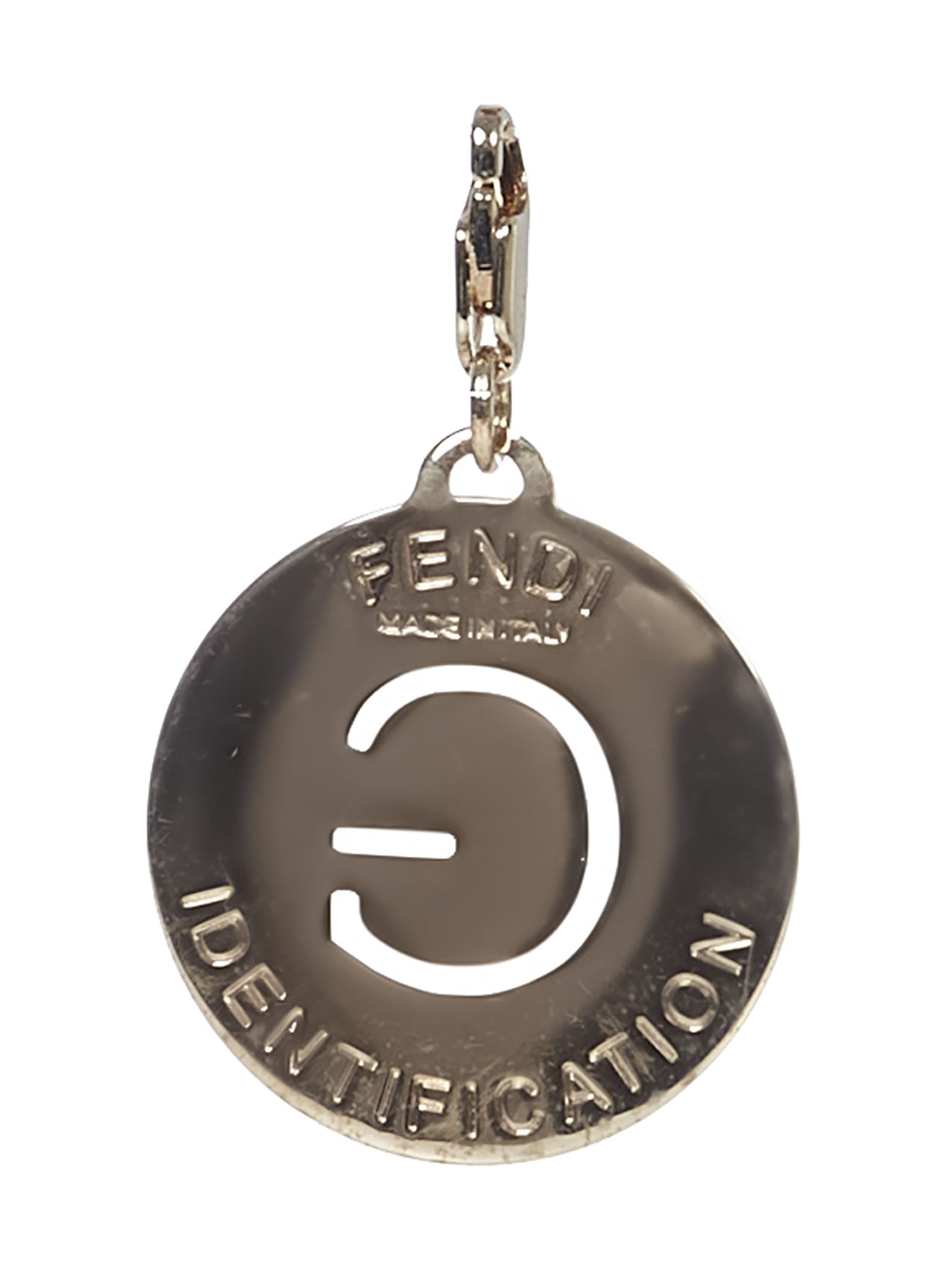 Shop Fendi Identification Medallions In Golden