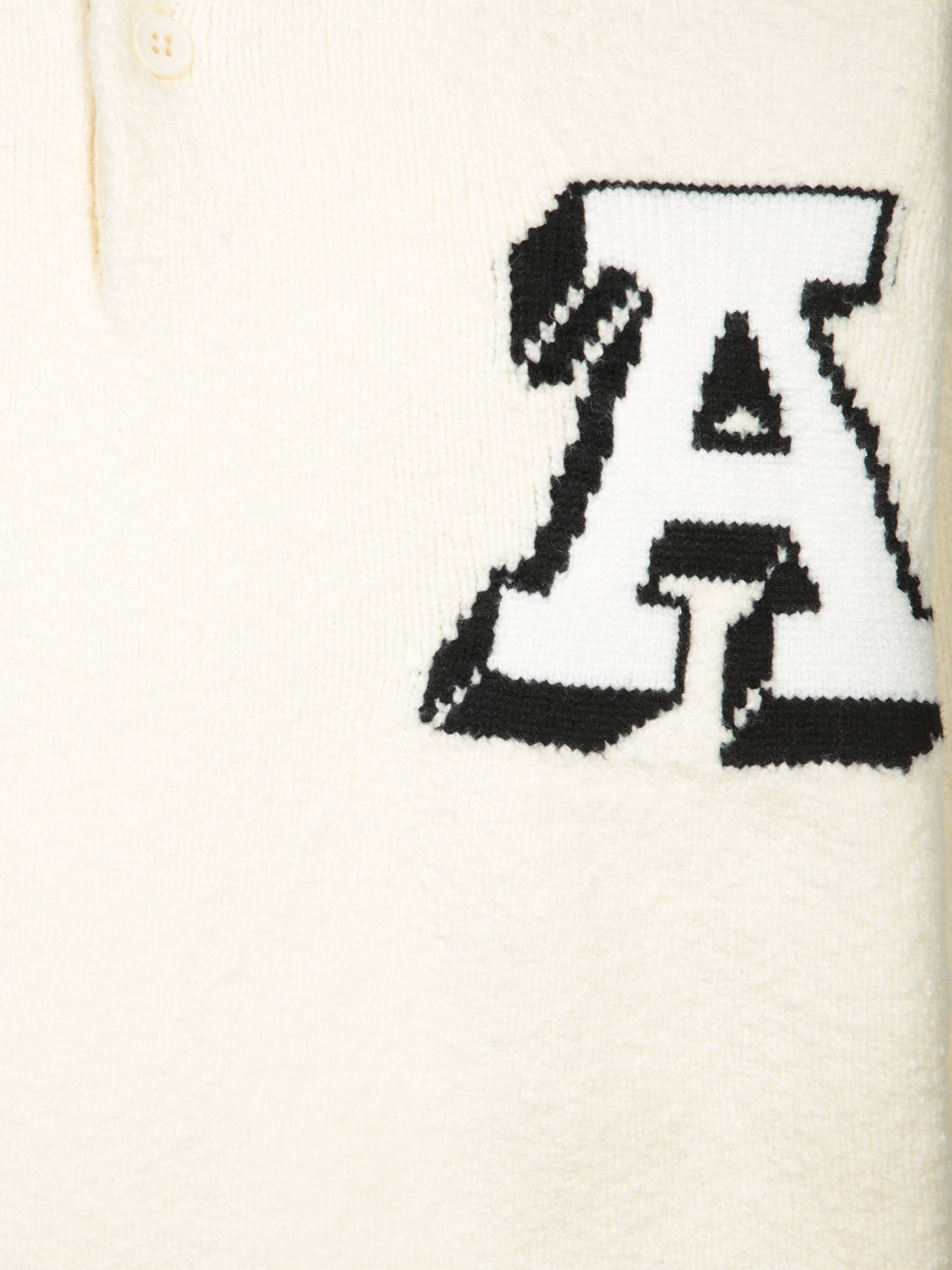 AXEL ARIGATO CREAM WOOL POLO SWEATER 