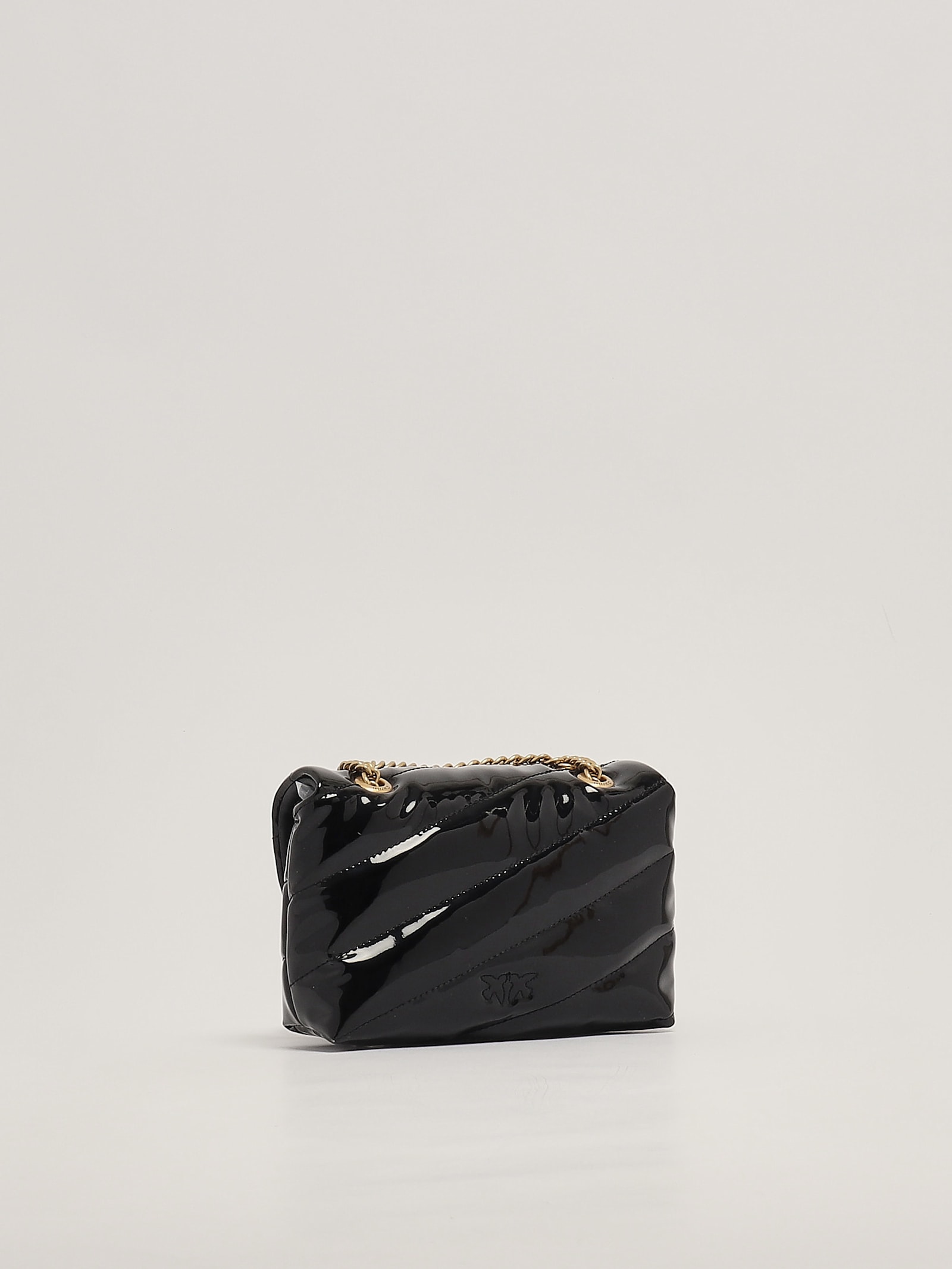 Shop Pinko Love Puff Baby Cl Clutch In Nero