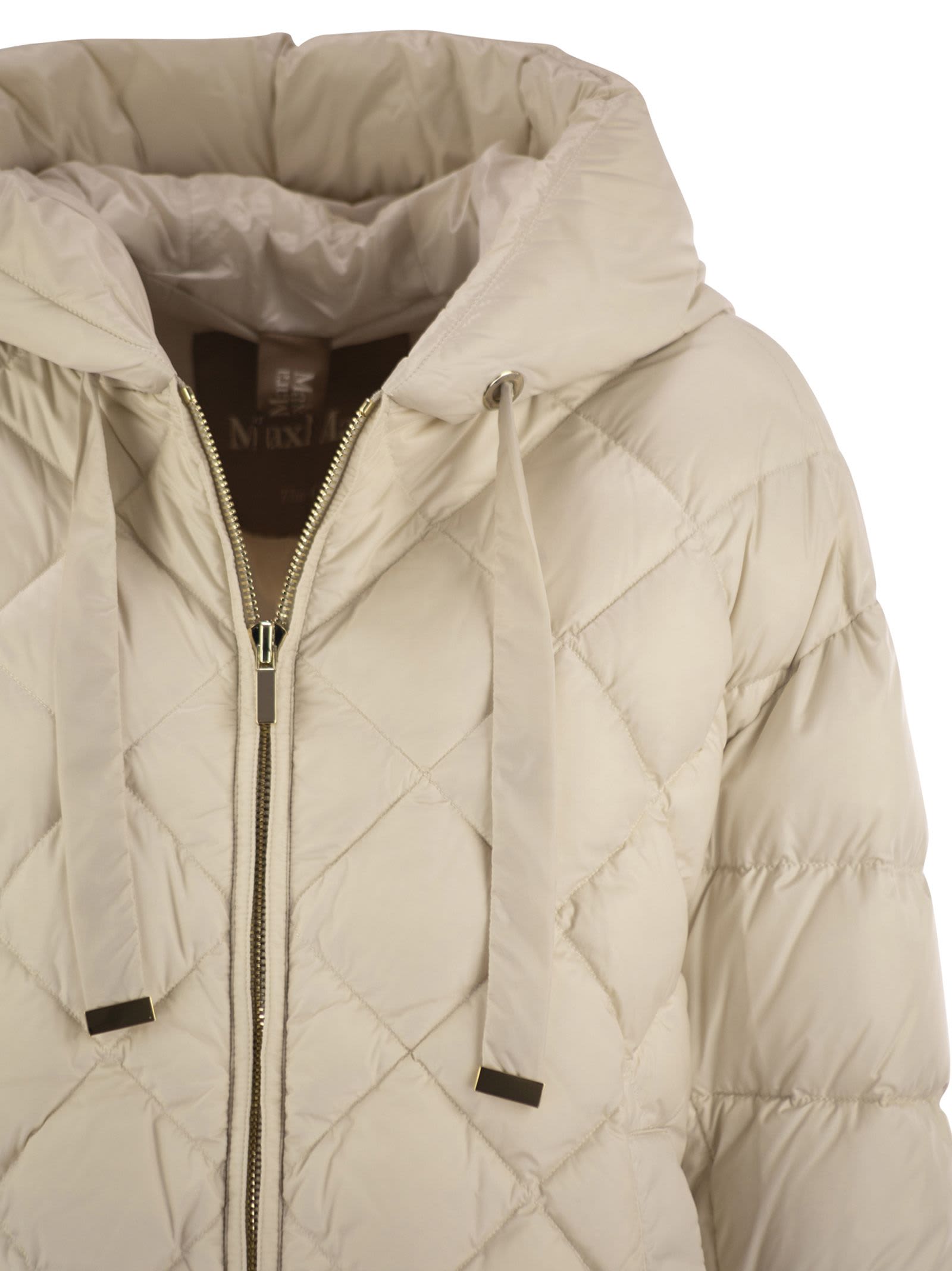 Max Mara The Cube Softfe - Water-repellent Canvas Jacket In White