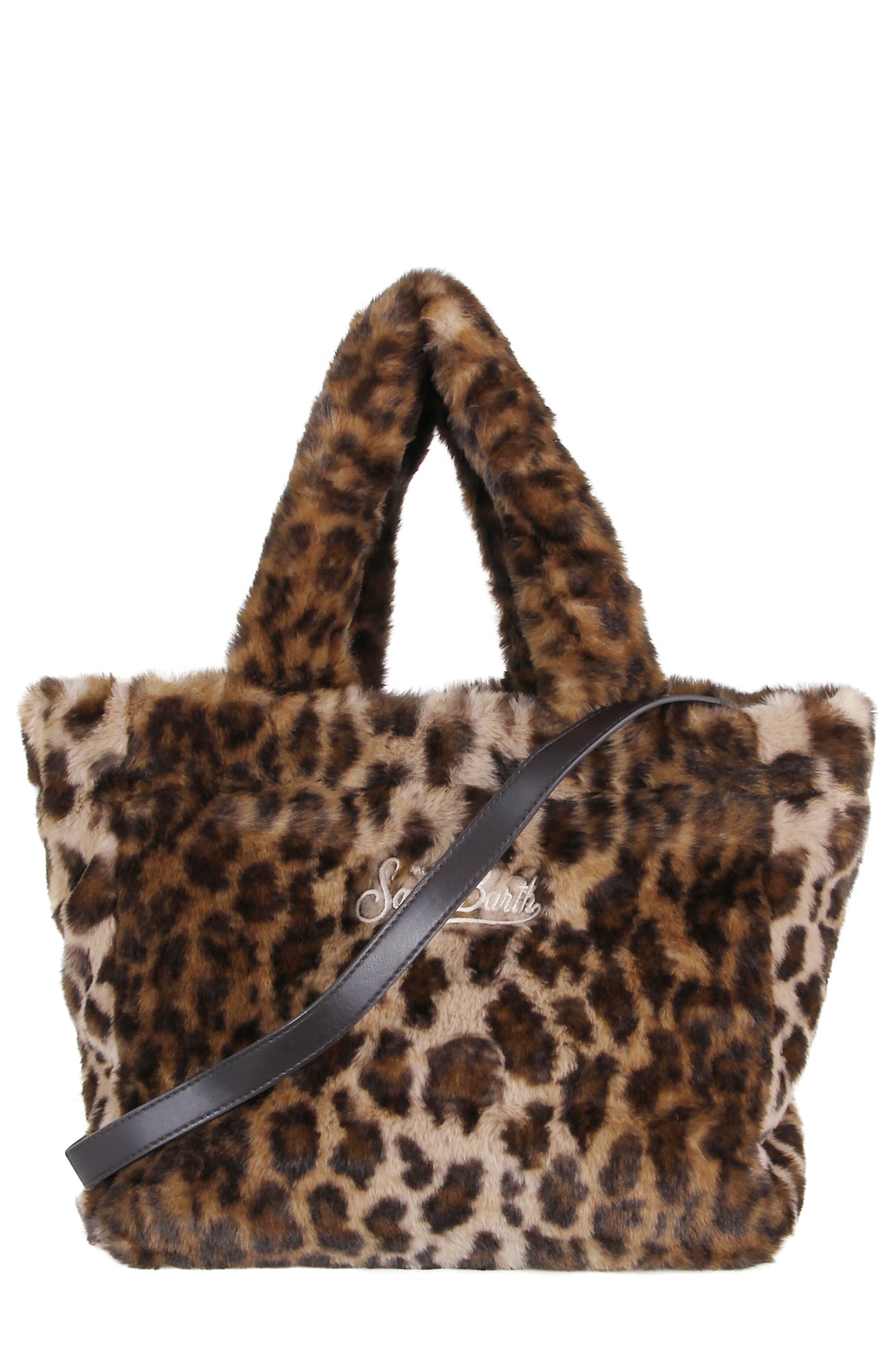 Mc2 Saint Barth Borsa Colette In Ecopelliccia Animalier Marrone In Brown