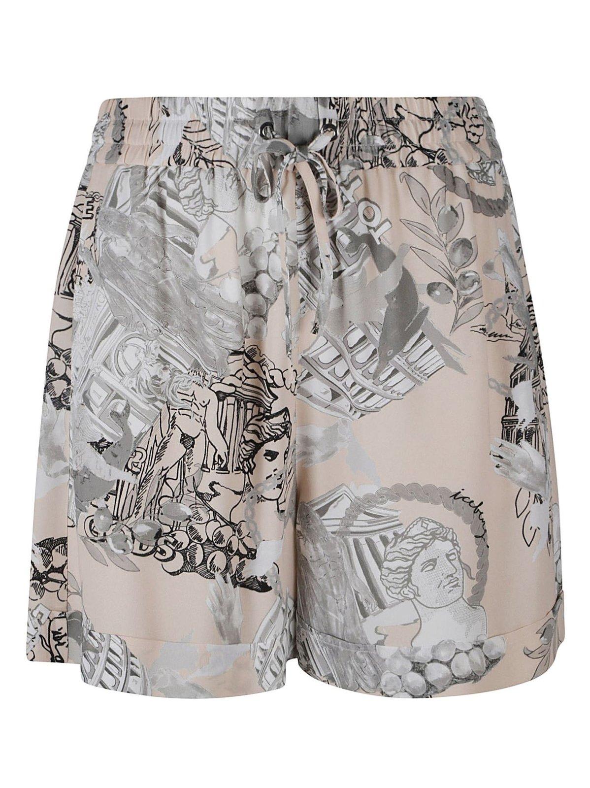 Patterned Bermuda Shorts