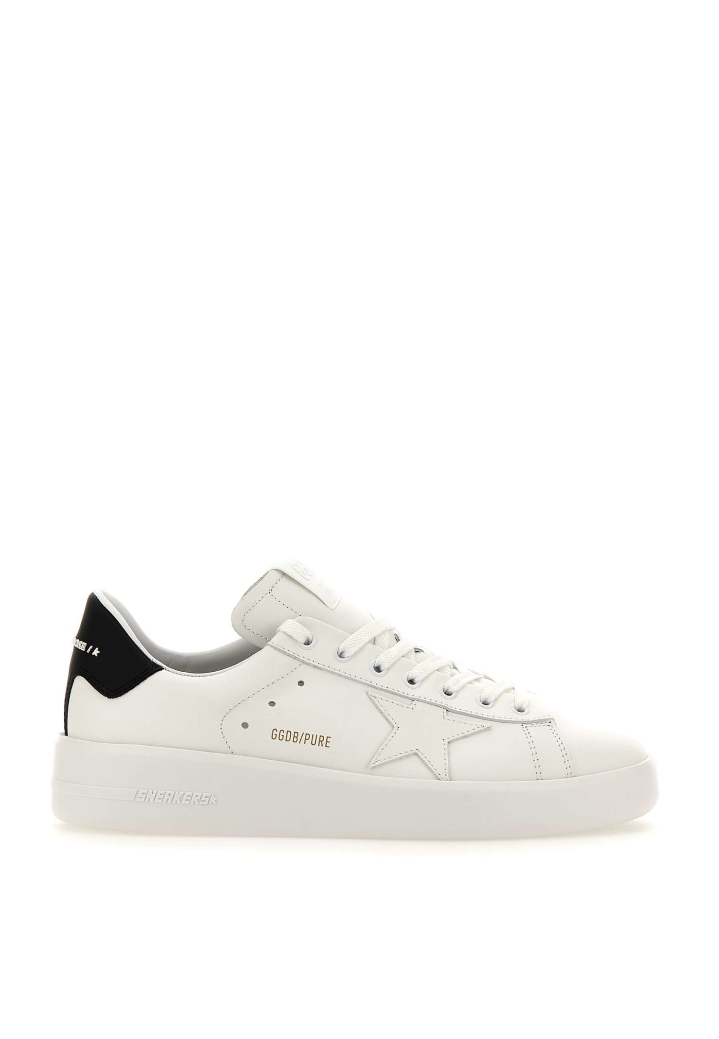 Shop Golden Goose Pure New Sneakers In White-black