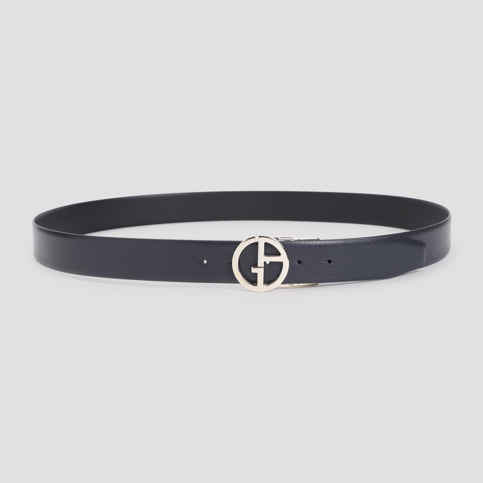 Shop Giorgio Armani Belt In Night Blue Black